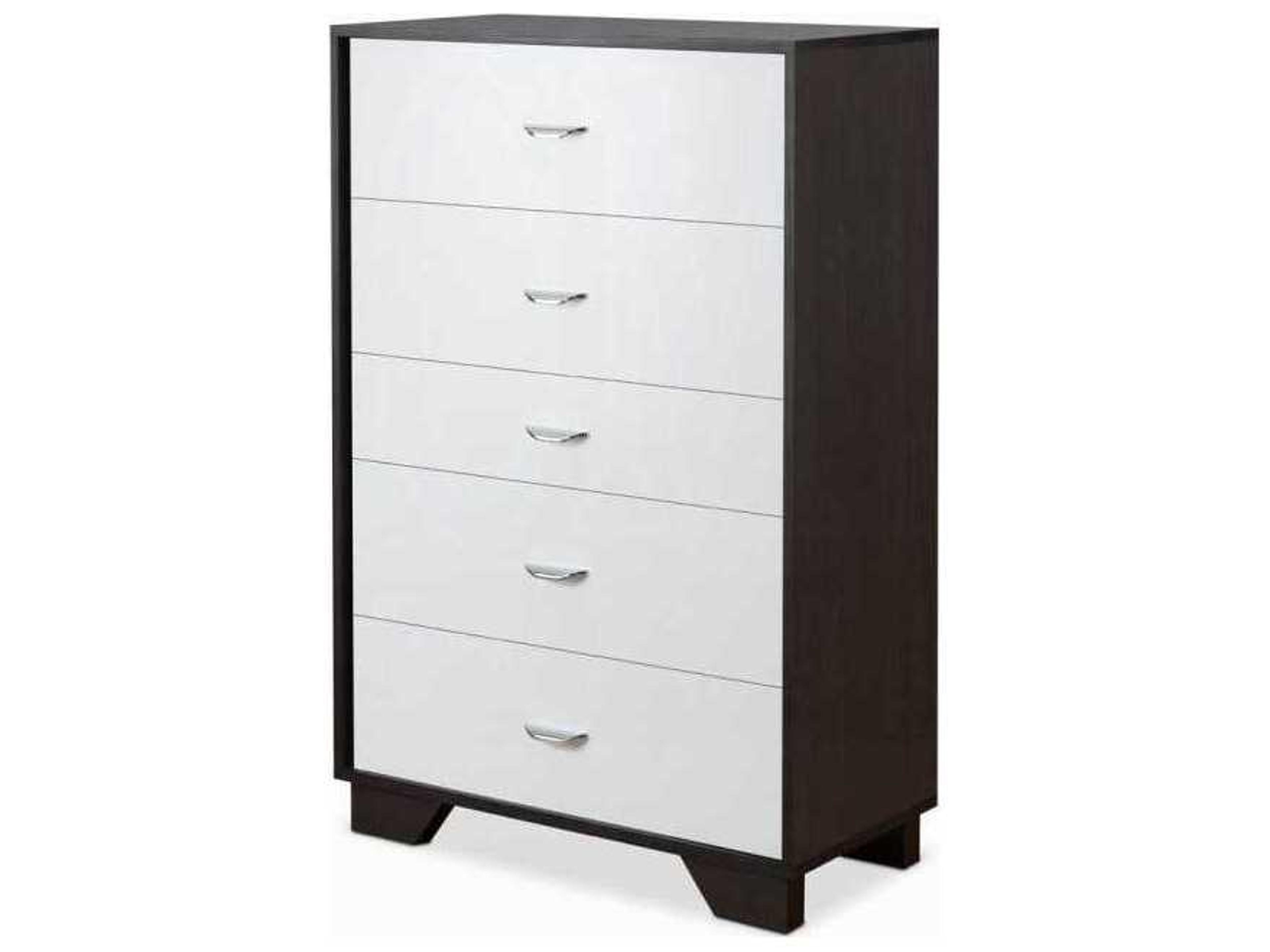 Eloy White Espresso Accent Chest