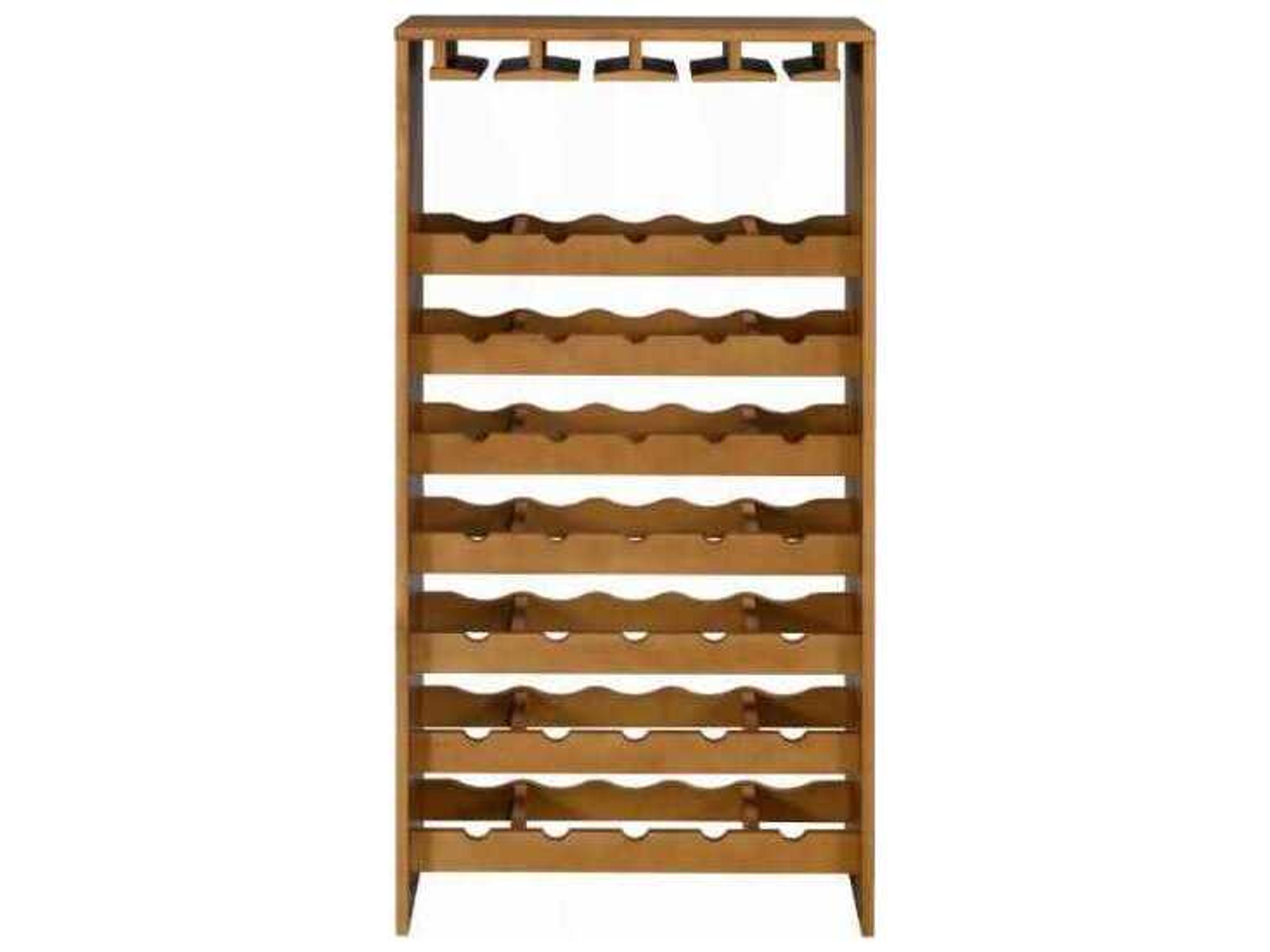 Acme Furniture Oak Wine Rack