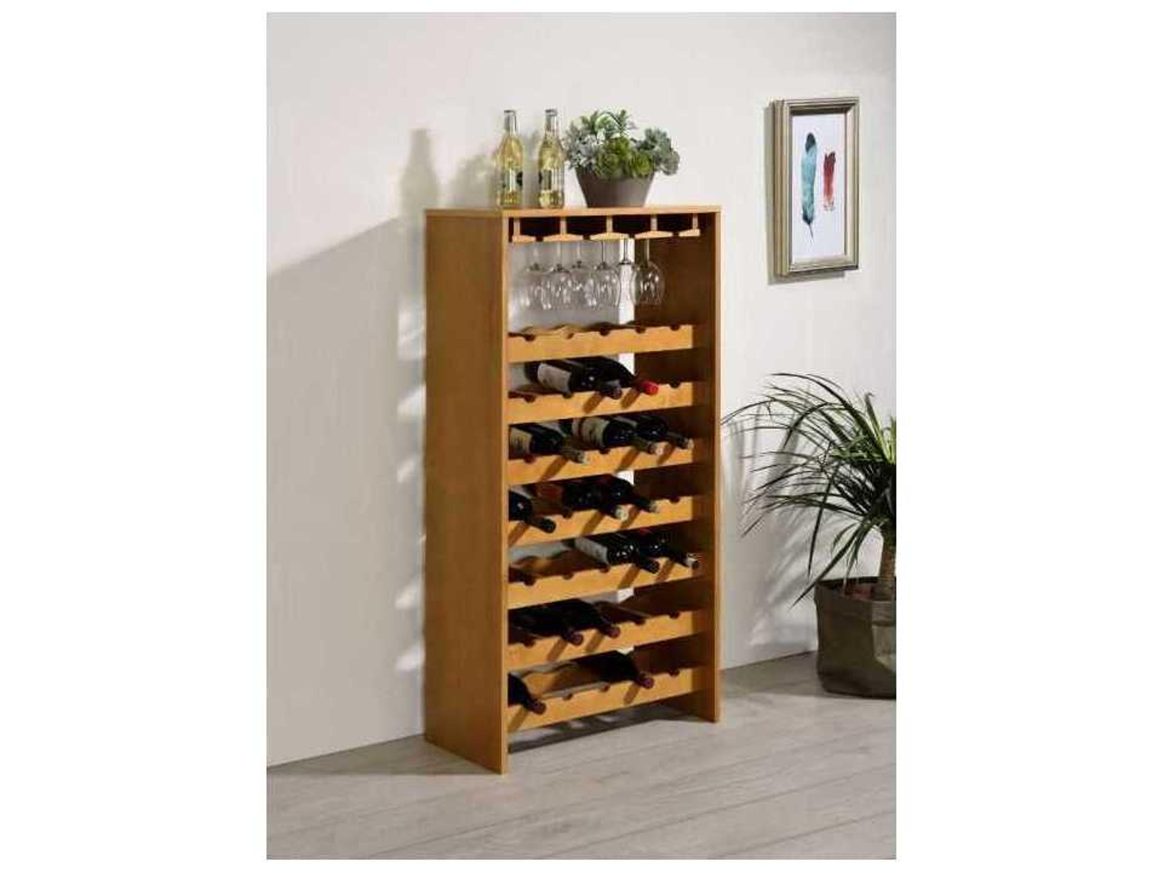 Acme Furniture Oak Wine Rack