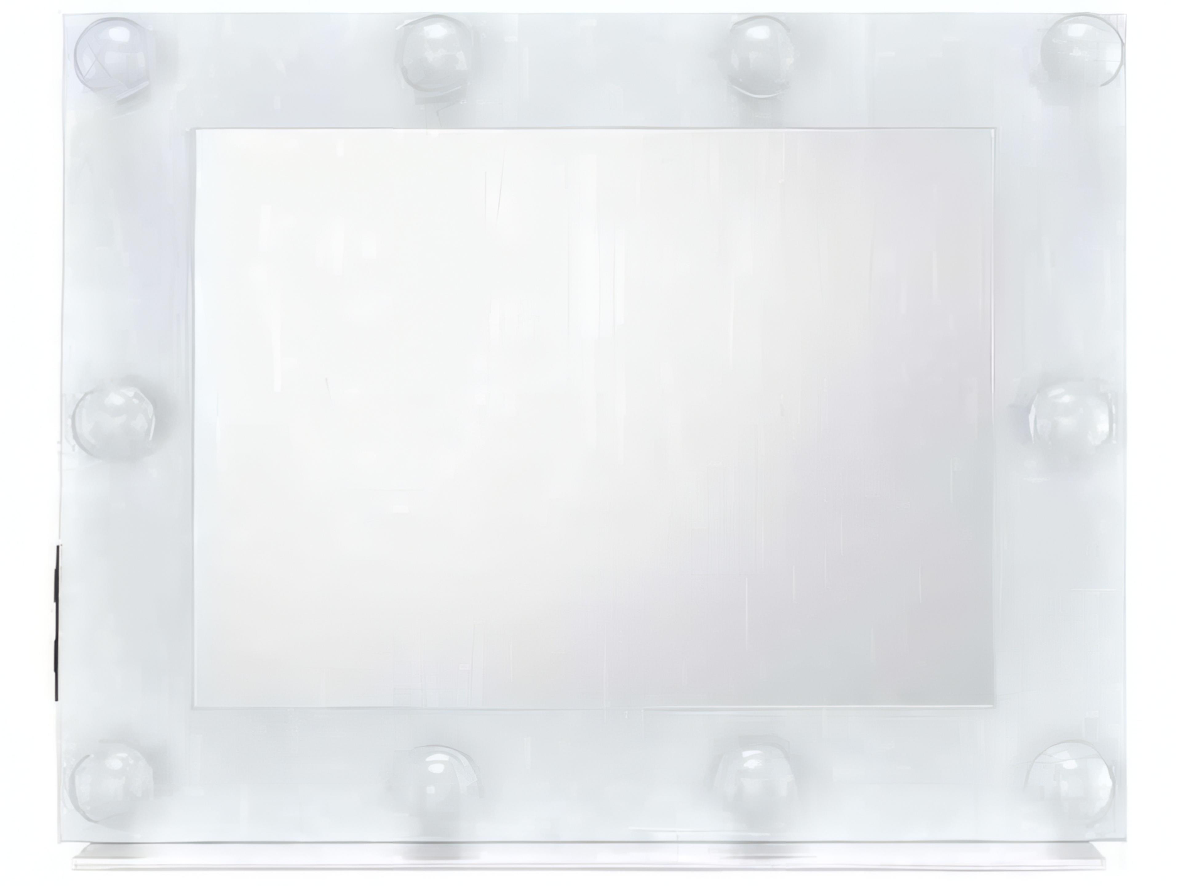 Acme Furniture White Rectangular Wall Mirror