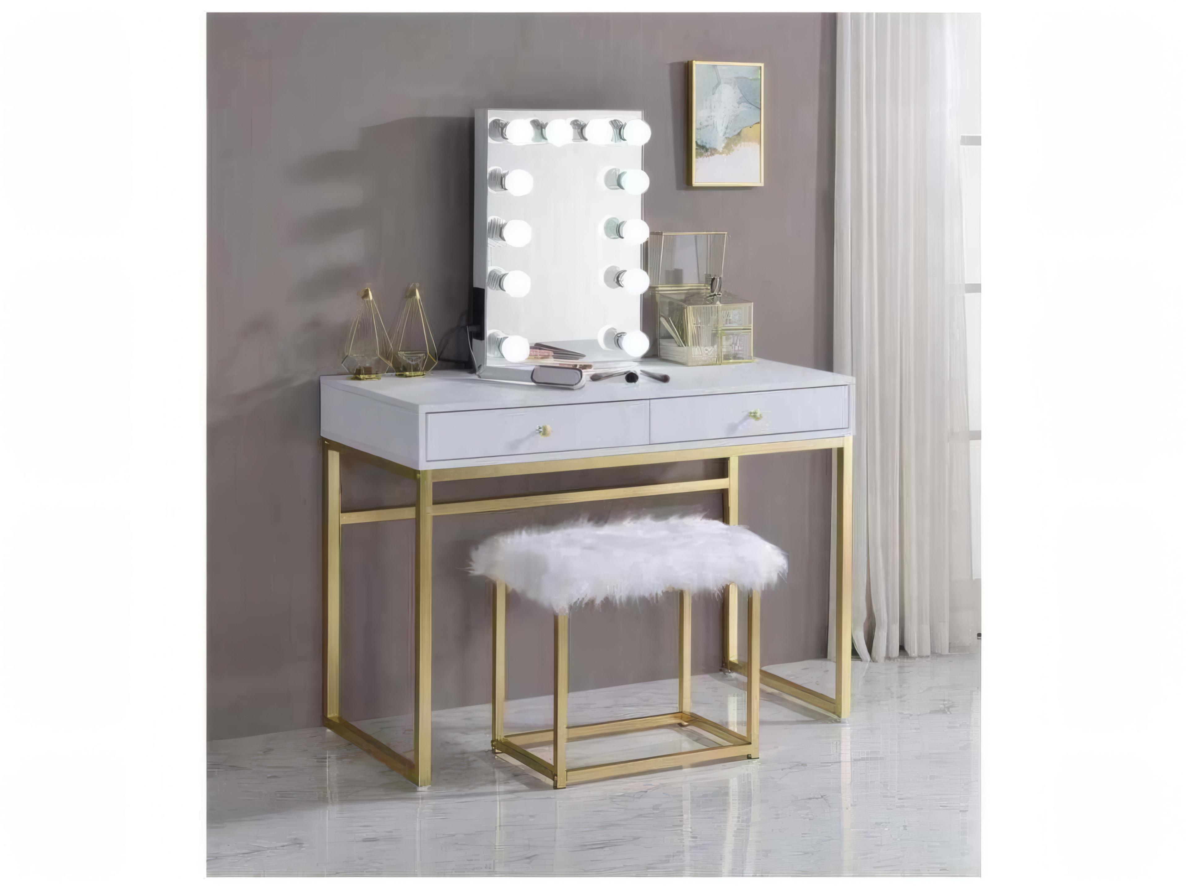 Acme Furniture White Dresser Mirror