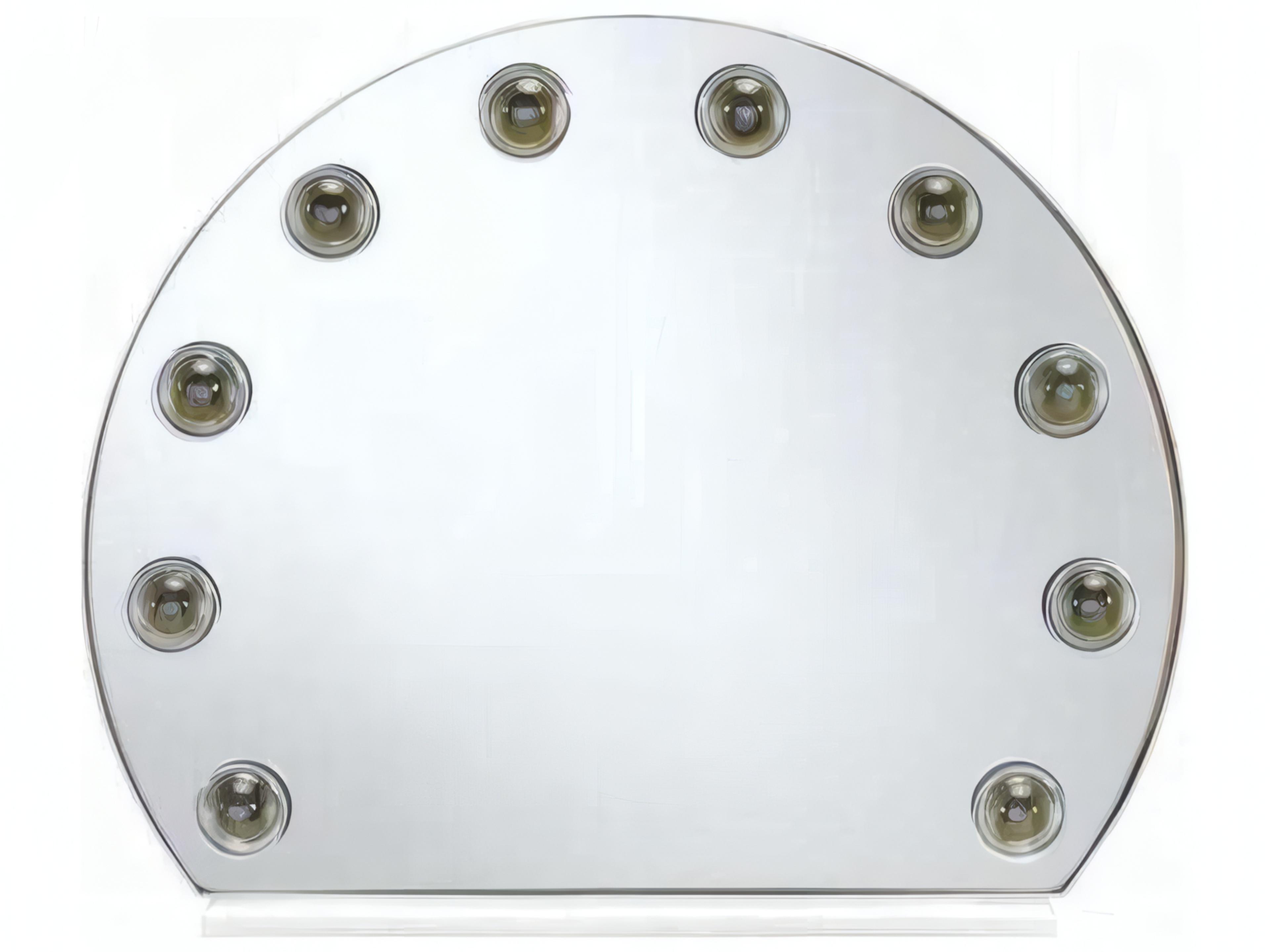 Acme Furniture White Round Wall Mirror