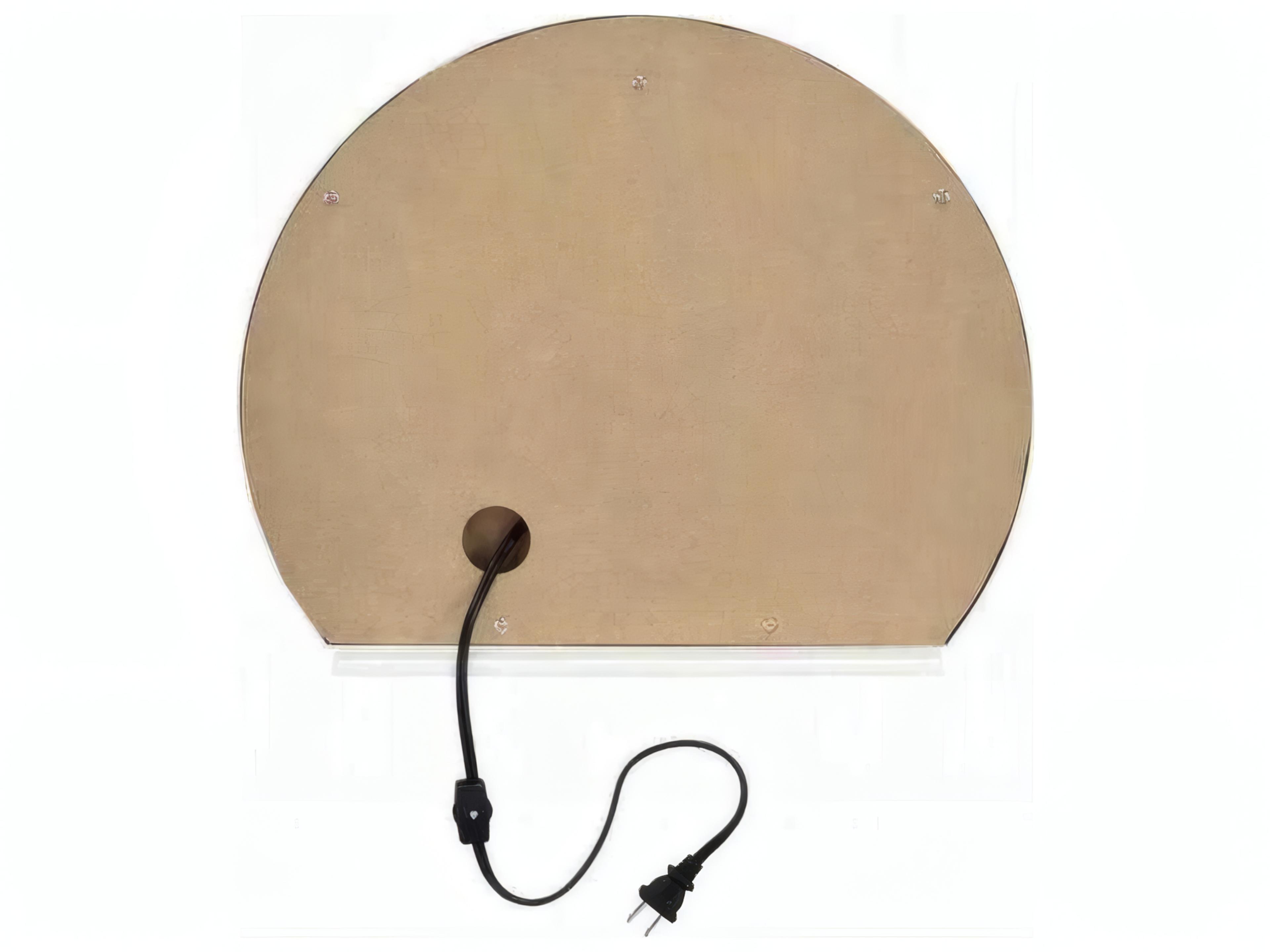 Acme Furniture White Round Wall Mirror