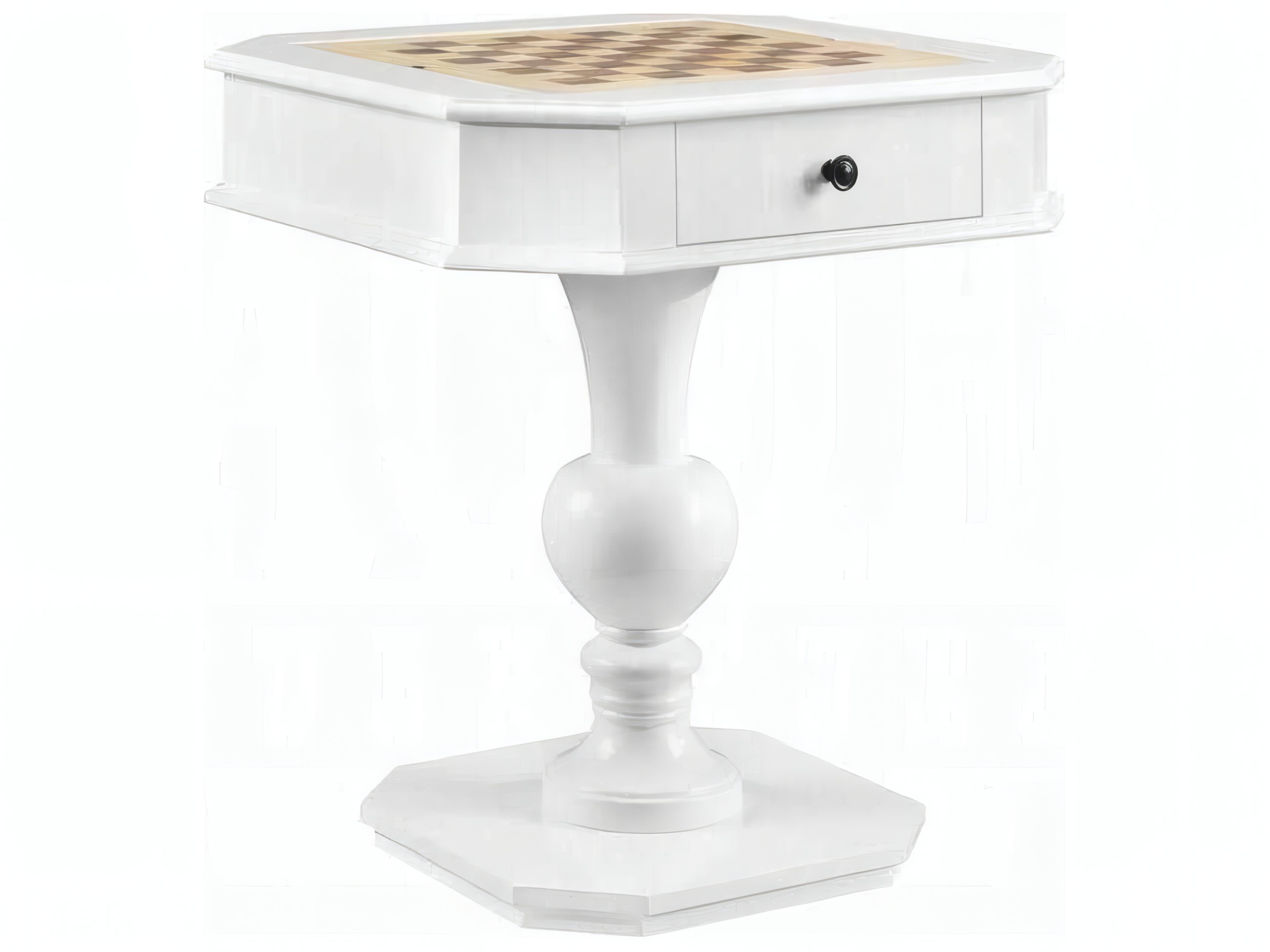 Galini White Game Table