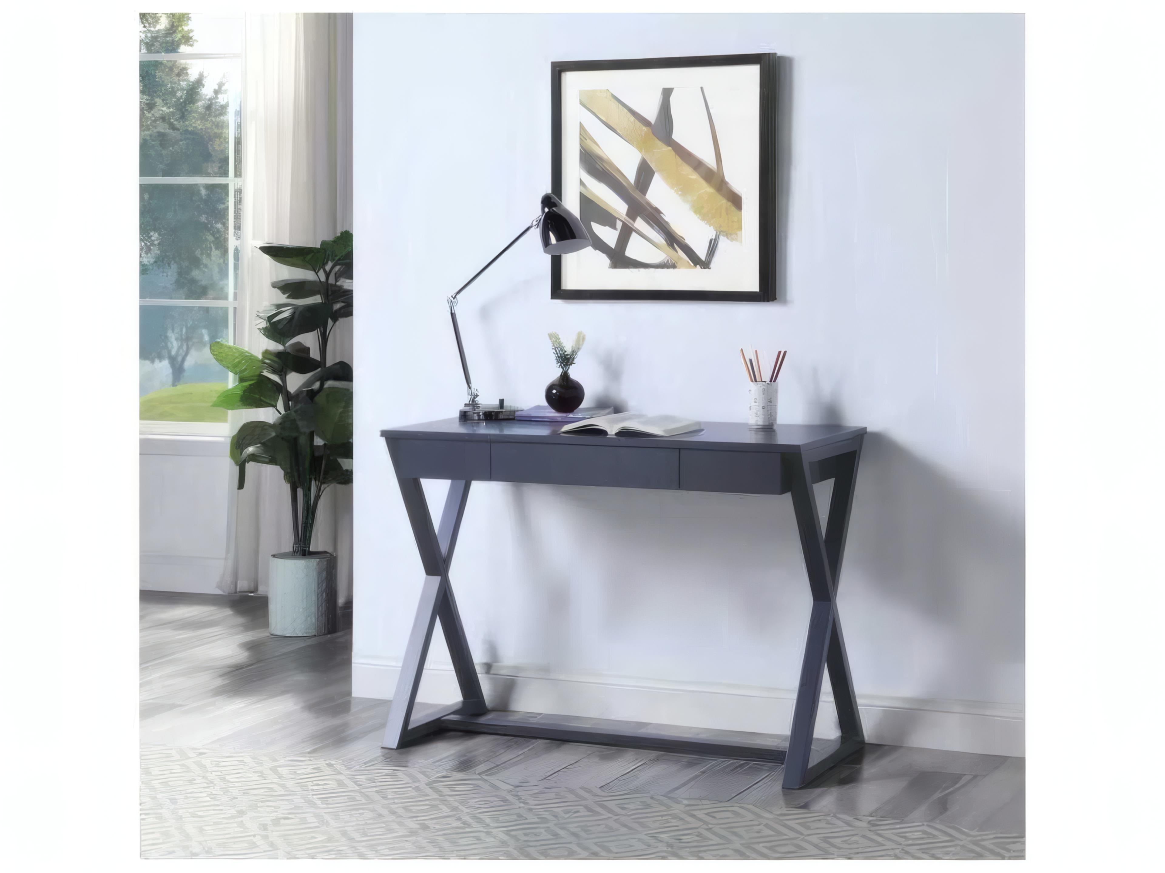 Acme Furniture Nalo Rectangular Wood Charcoal Console Table