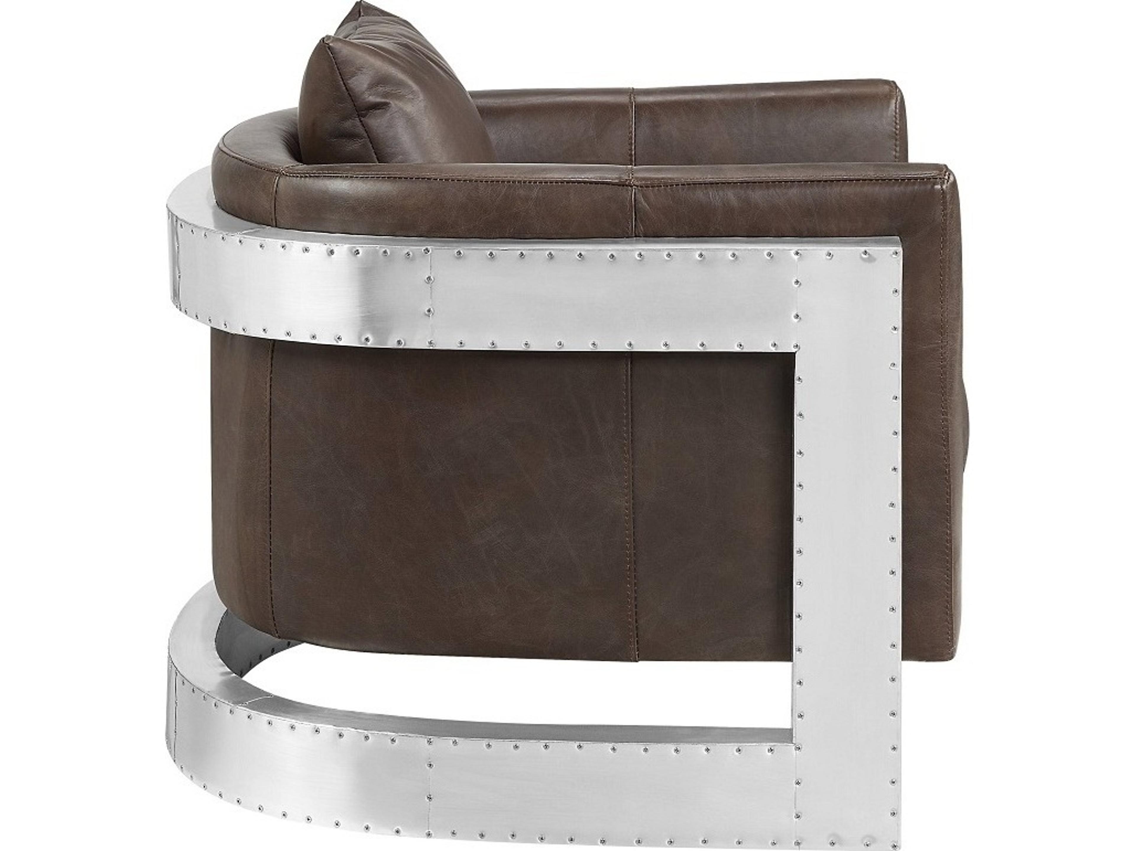 Acme Furniture Betla Brown Leather Accent Chair