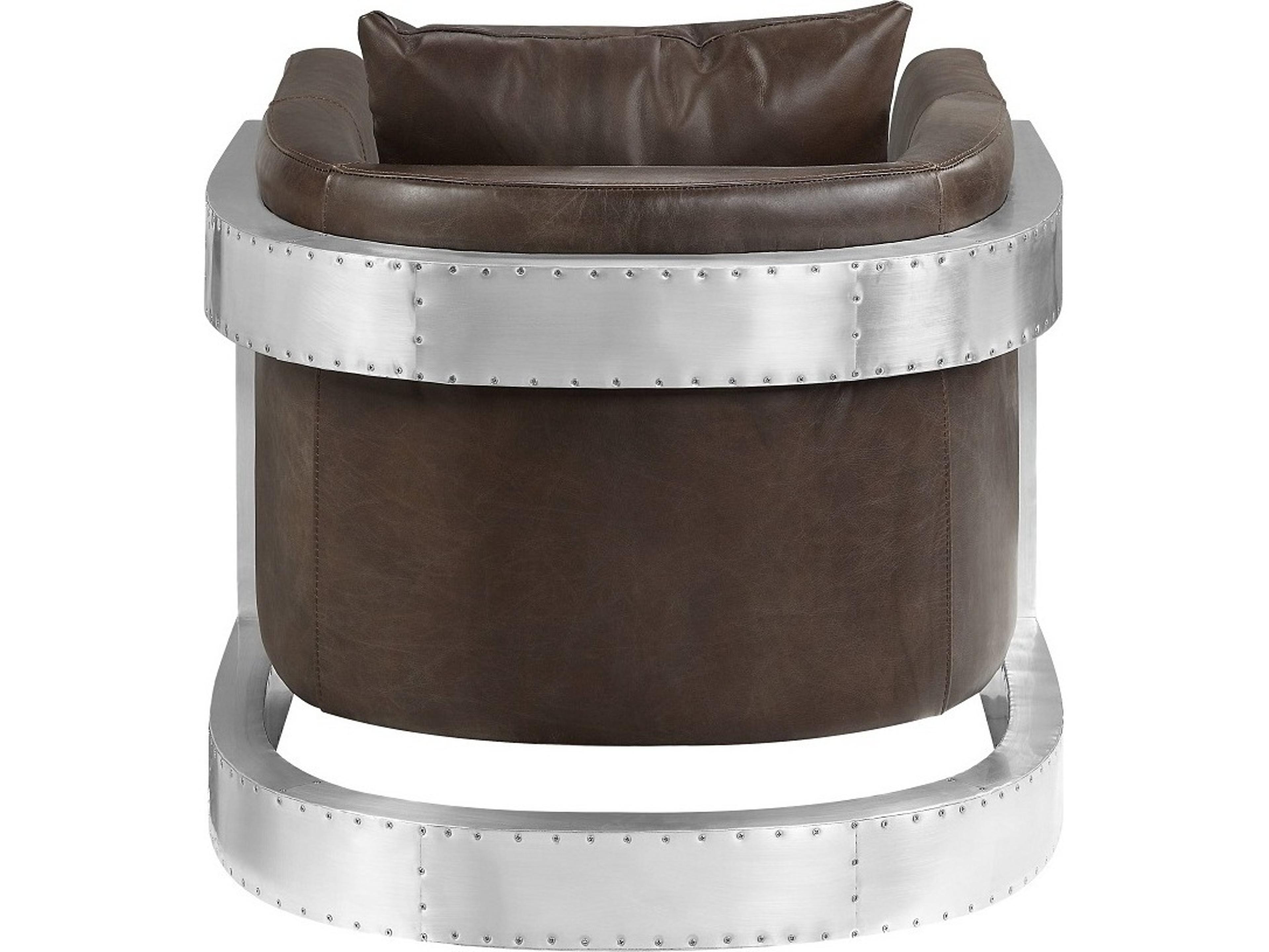 Acme Furniture Betla Brown Leather Accent Chair