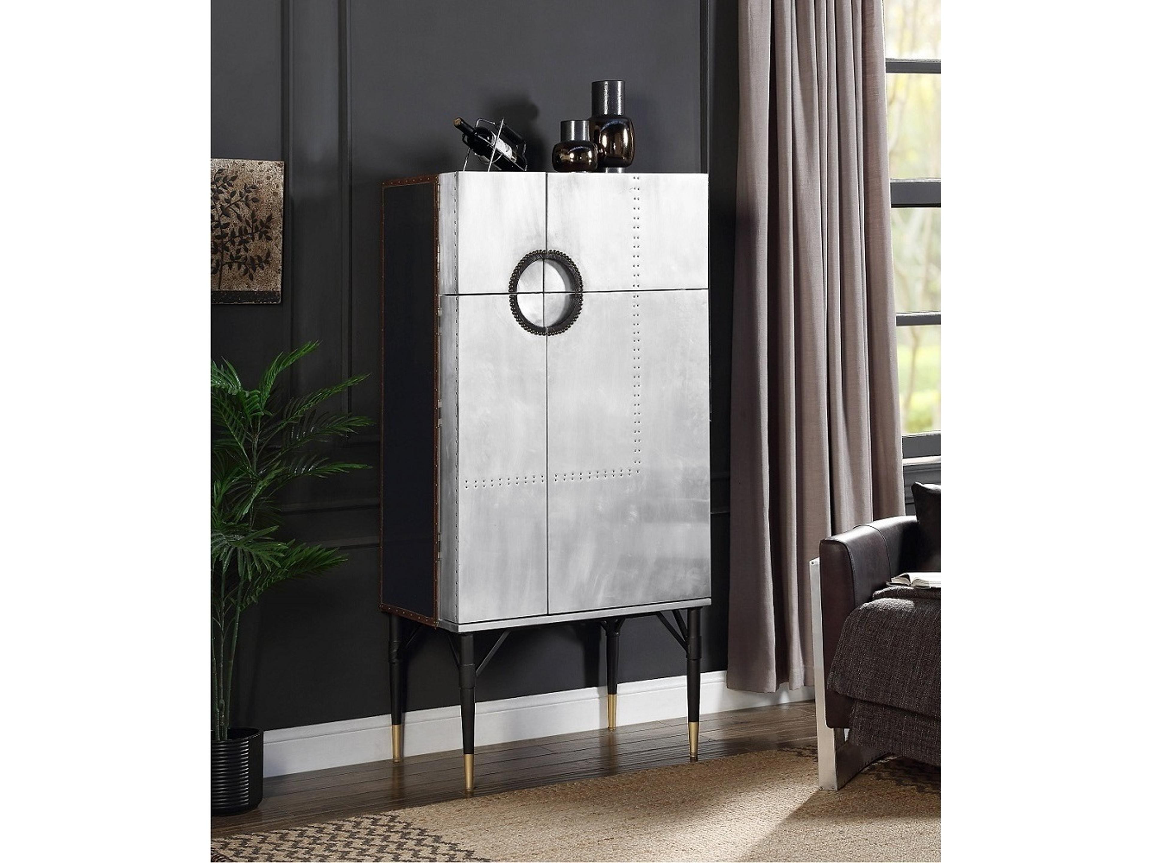 Acme Furniture Yoela Silver Bar Cabinet