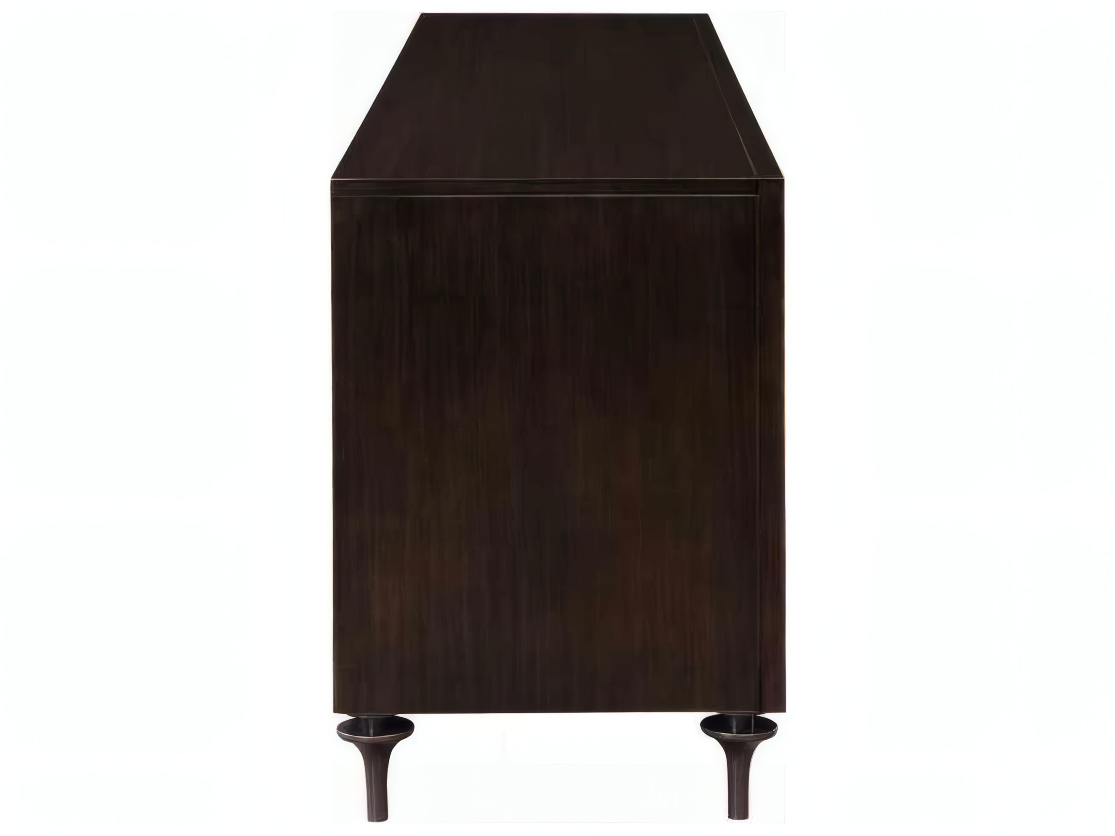 Acme Furniture 88" Birch Wood Forged Bronze Espresso Media Console