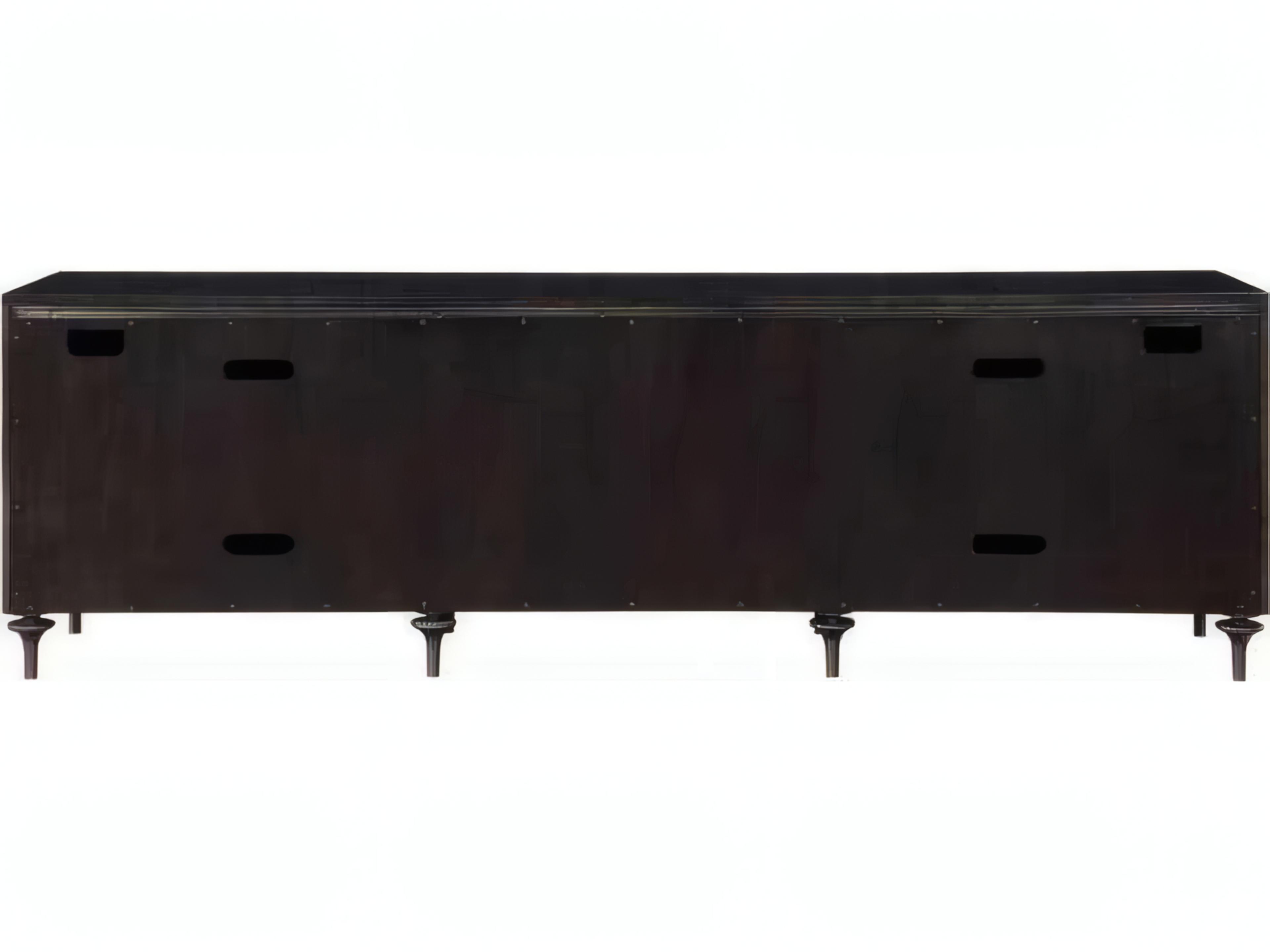 Acme Furniture 88" Birch Wood Forged Bronze Espresso Media Console
