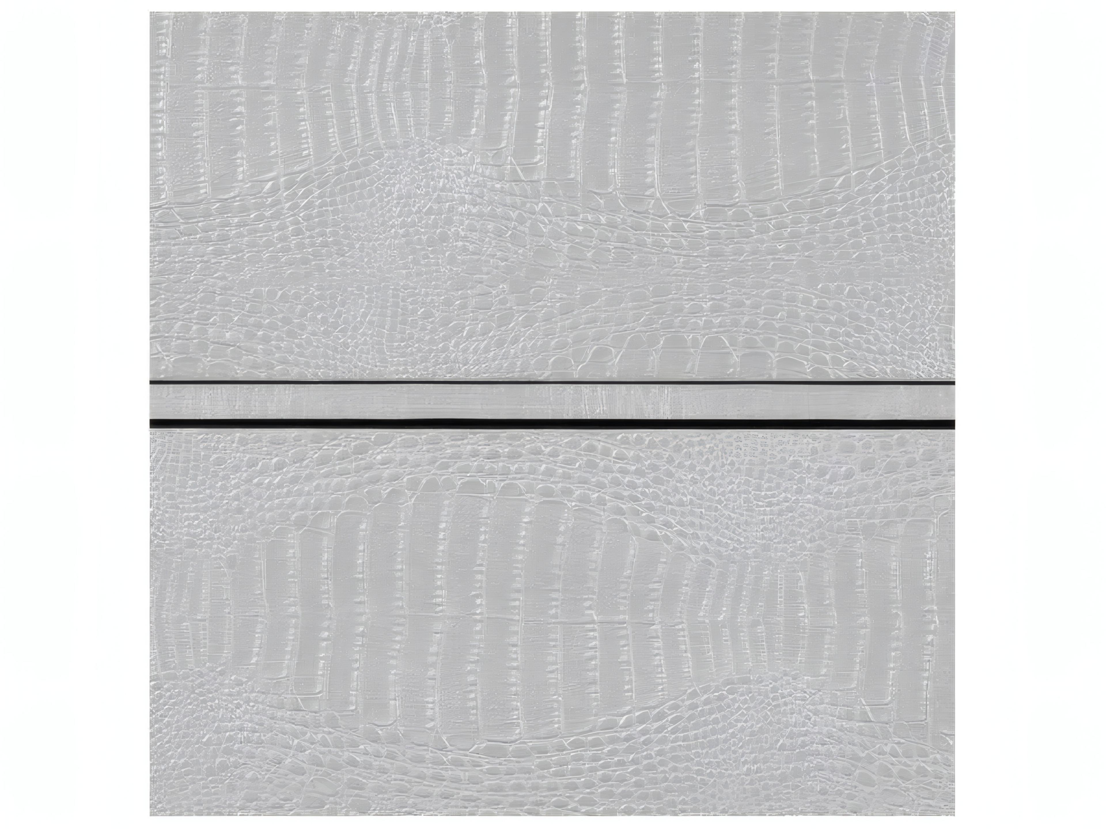 Acme Furniture Silver Faux Crocodile Skin Poplar Wood Accent Chest