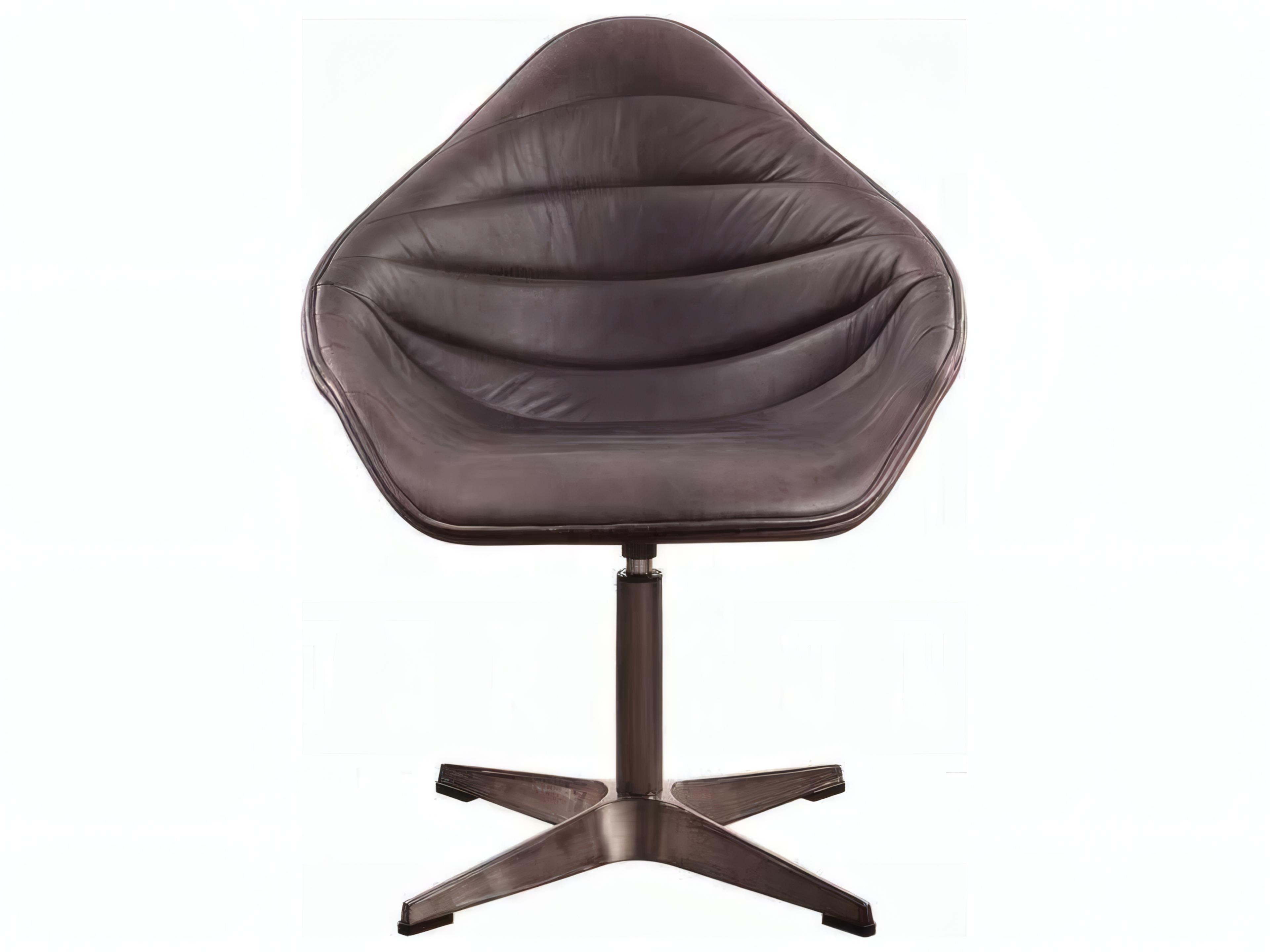 Acme Furniture Swivel Brown Leather Accent Chair