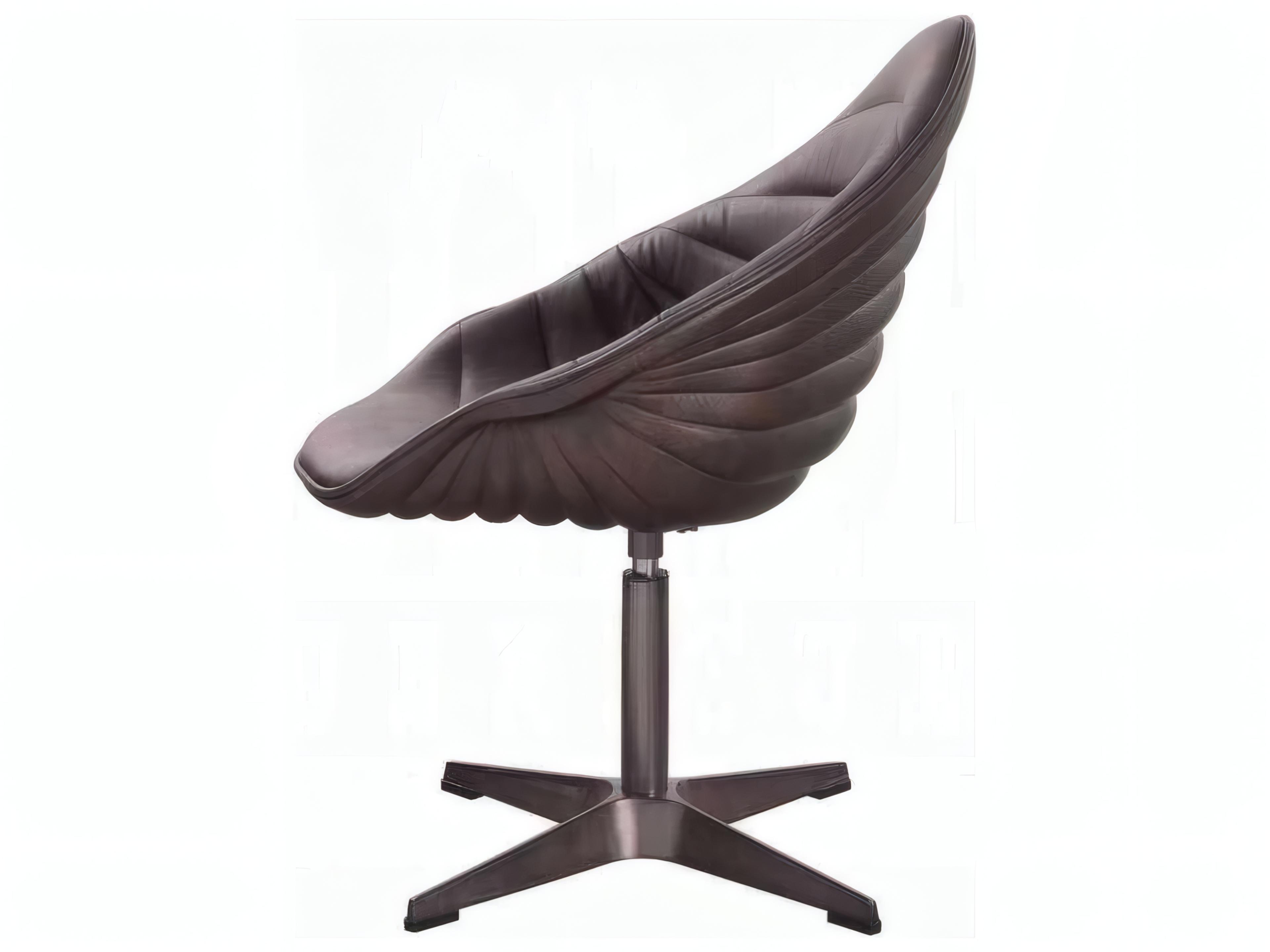 Acme Furniture Swivel Brown Leather Accent Chair