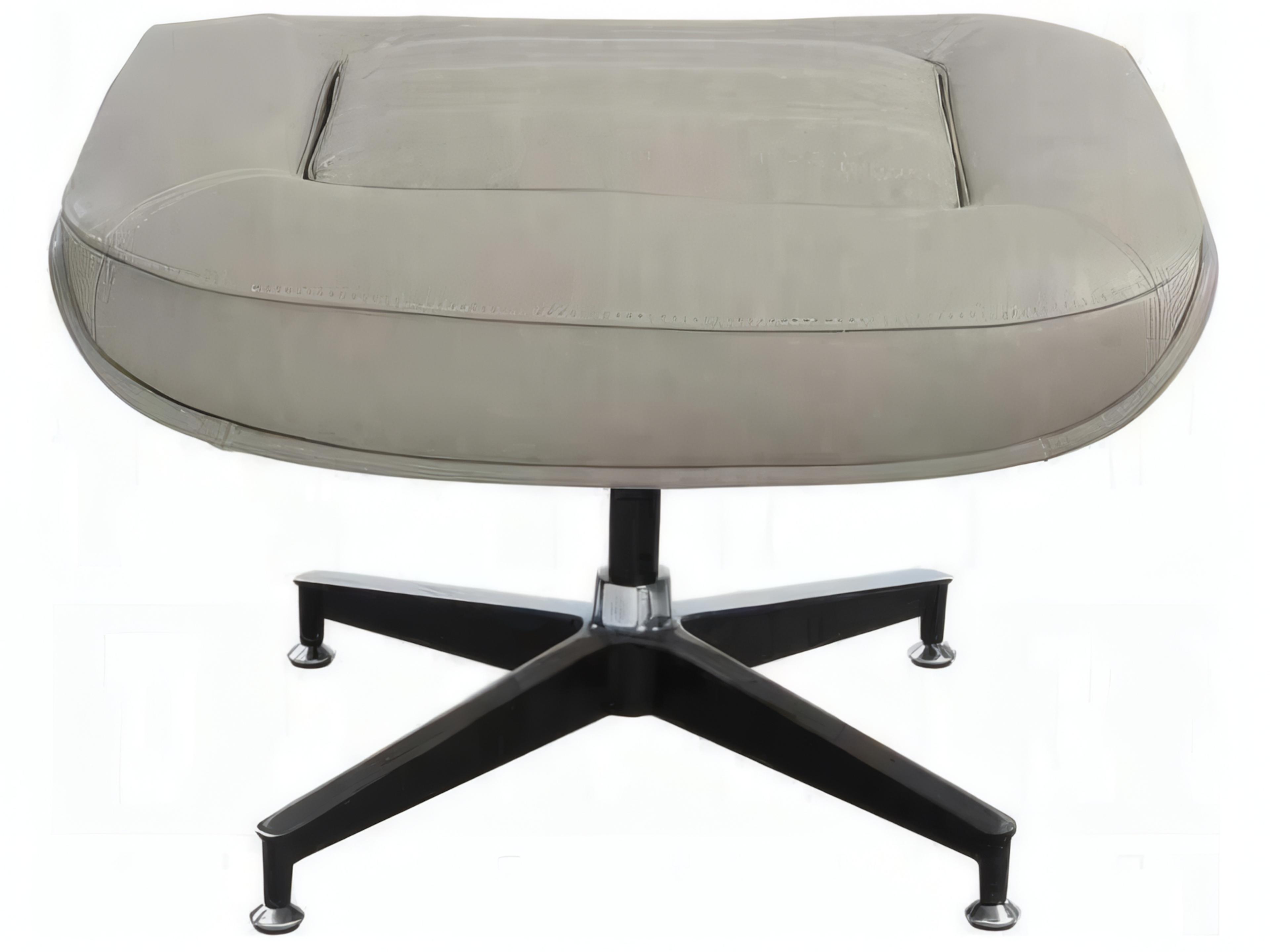 Acme Furniture Piran Twilight Gray Leather Ottoman