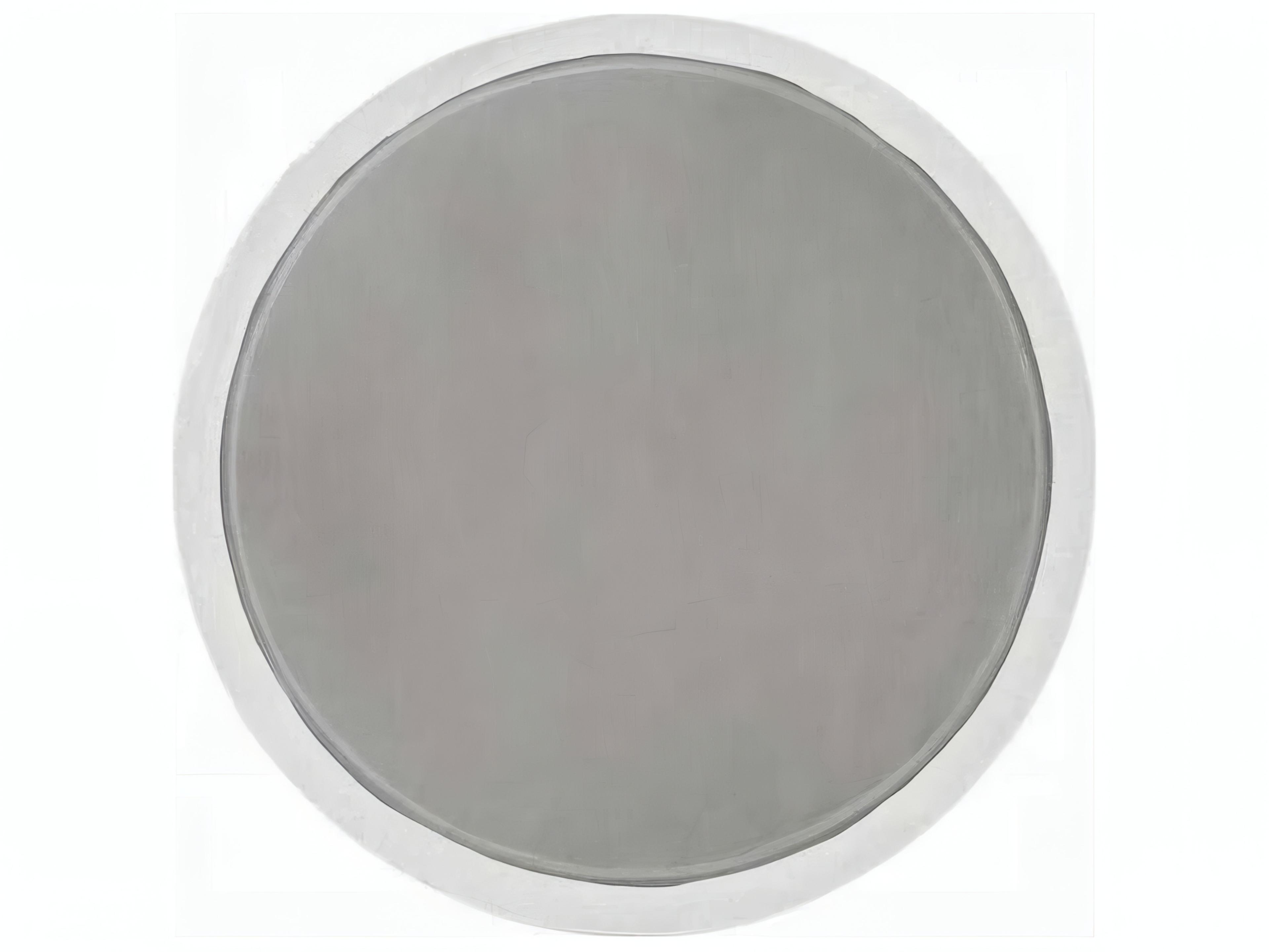 Acme Furniture Round Faux Cement Natural Gray End Table