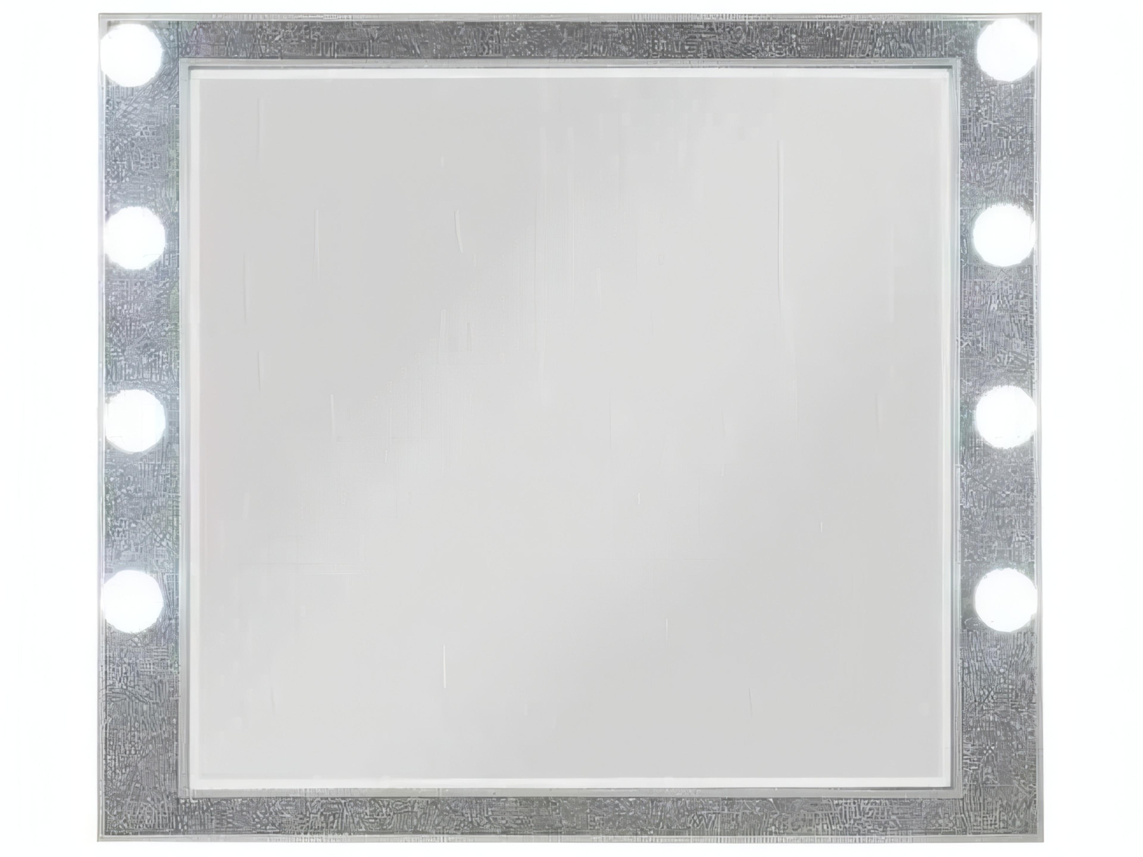 Sliverfluff Mirrored Champagne Rectangular Dresser Mirror