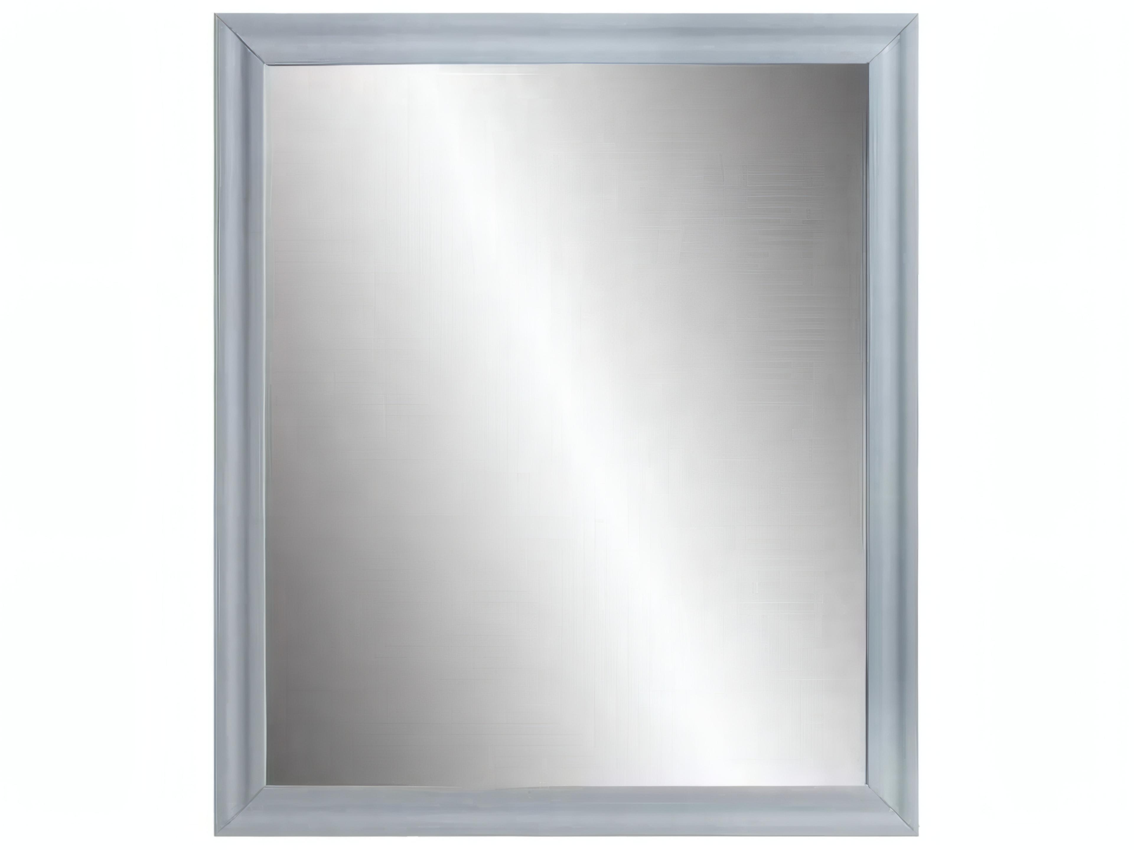 Gaines Gray High Gloss Rectangular Wall Mirror