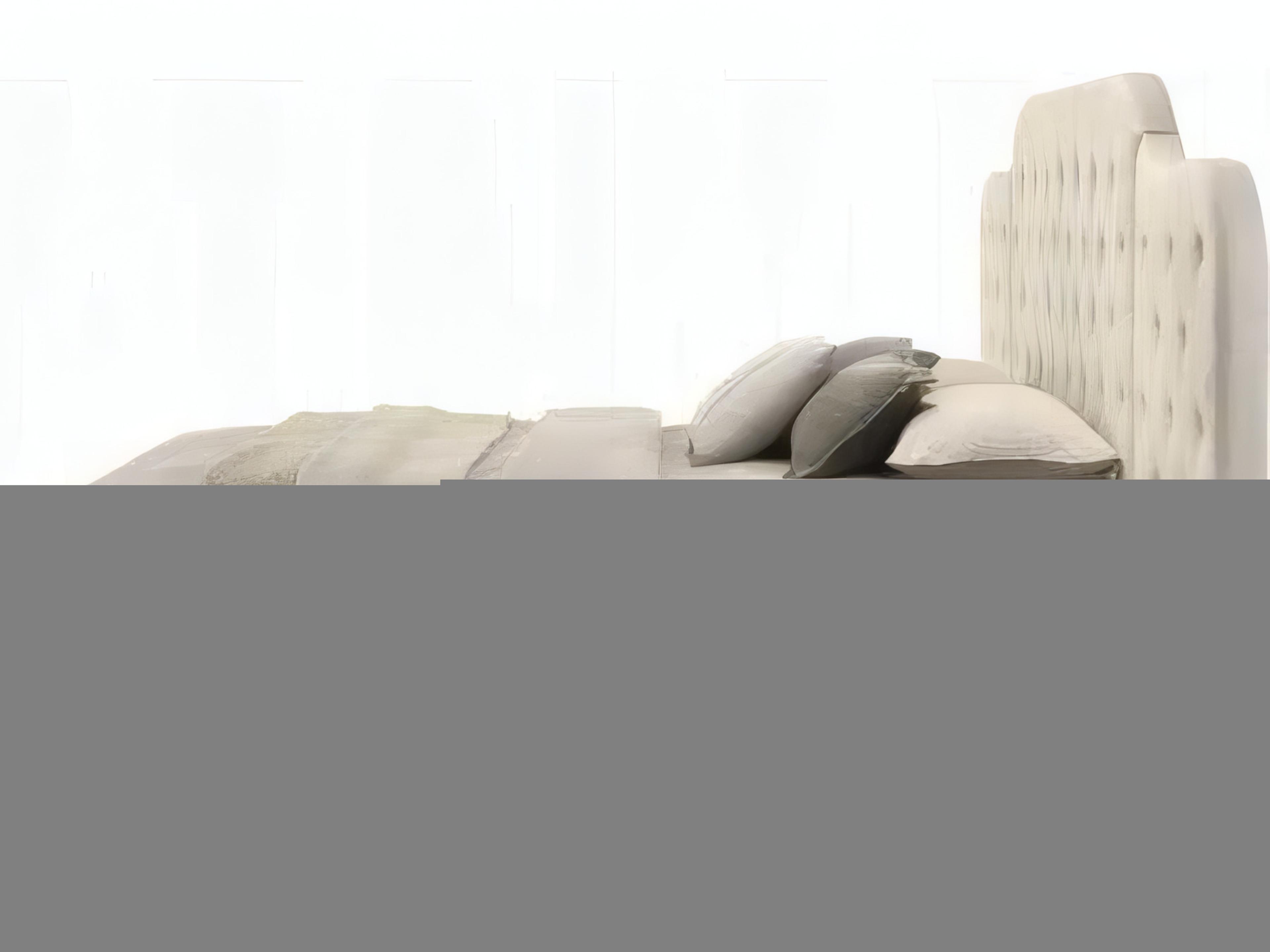 Acme Furniture Ranallo Beige Linen Poplar Wood Upholstered Queen Panel Bed