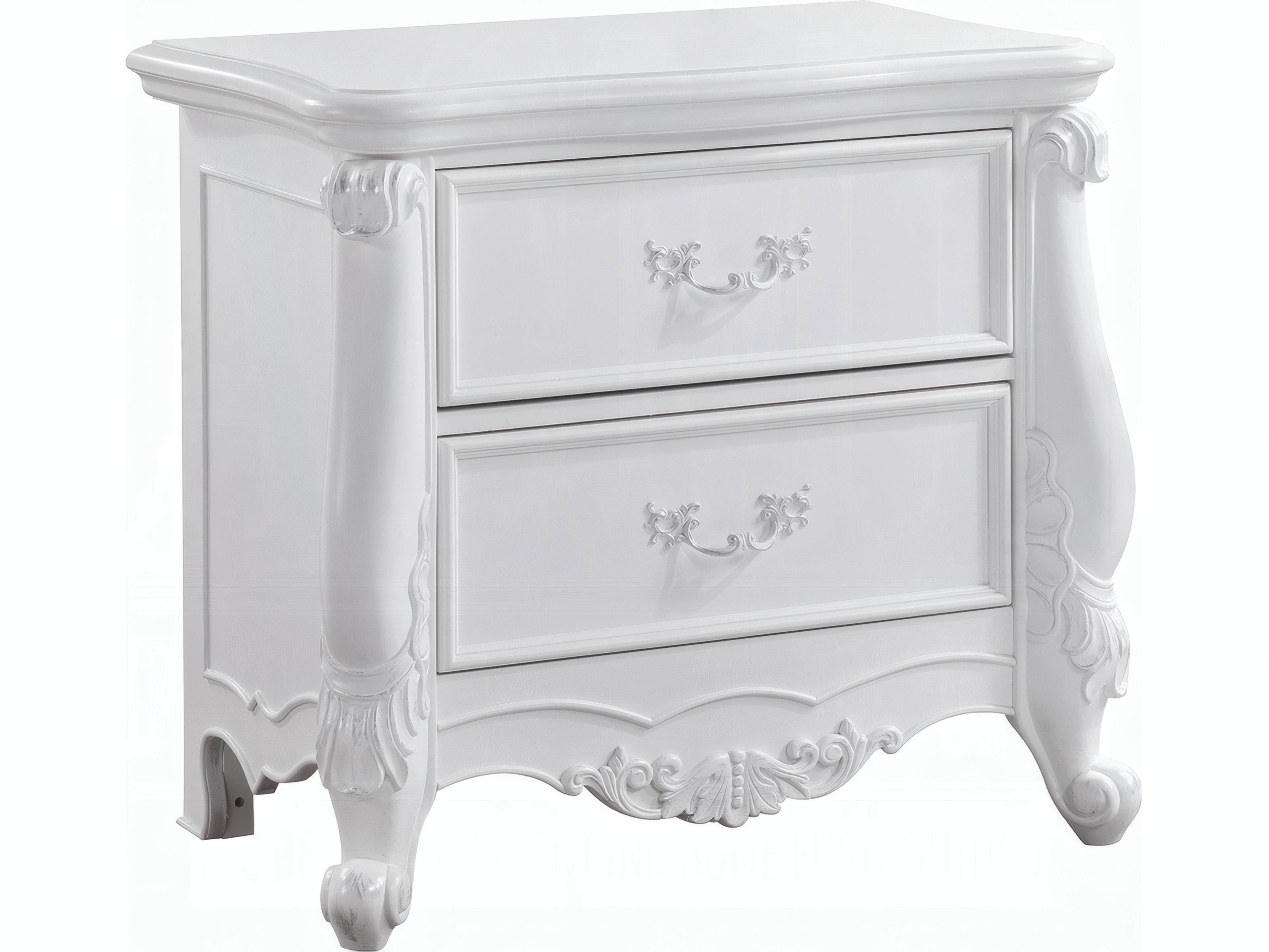 Latisha 2-Drawers Hardwood Nightstand