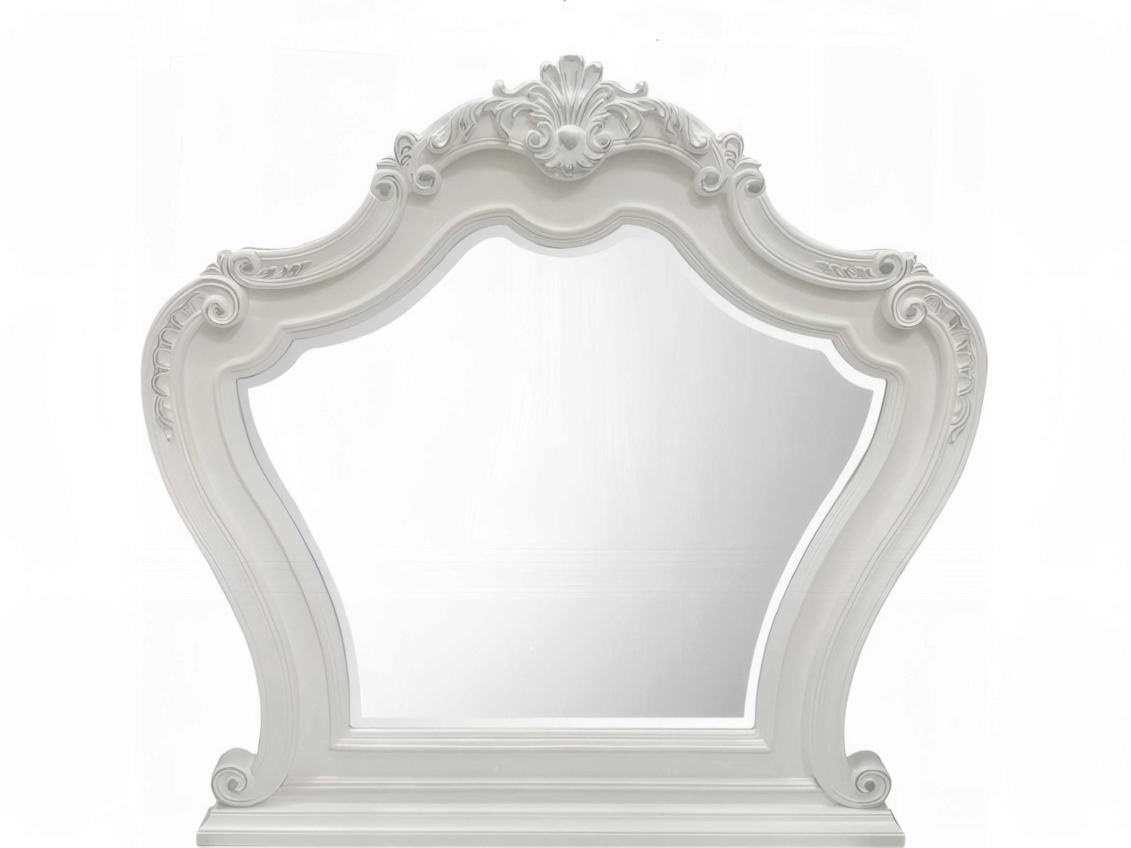 Latisha White Dresser Mirror