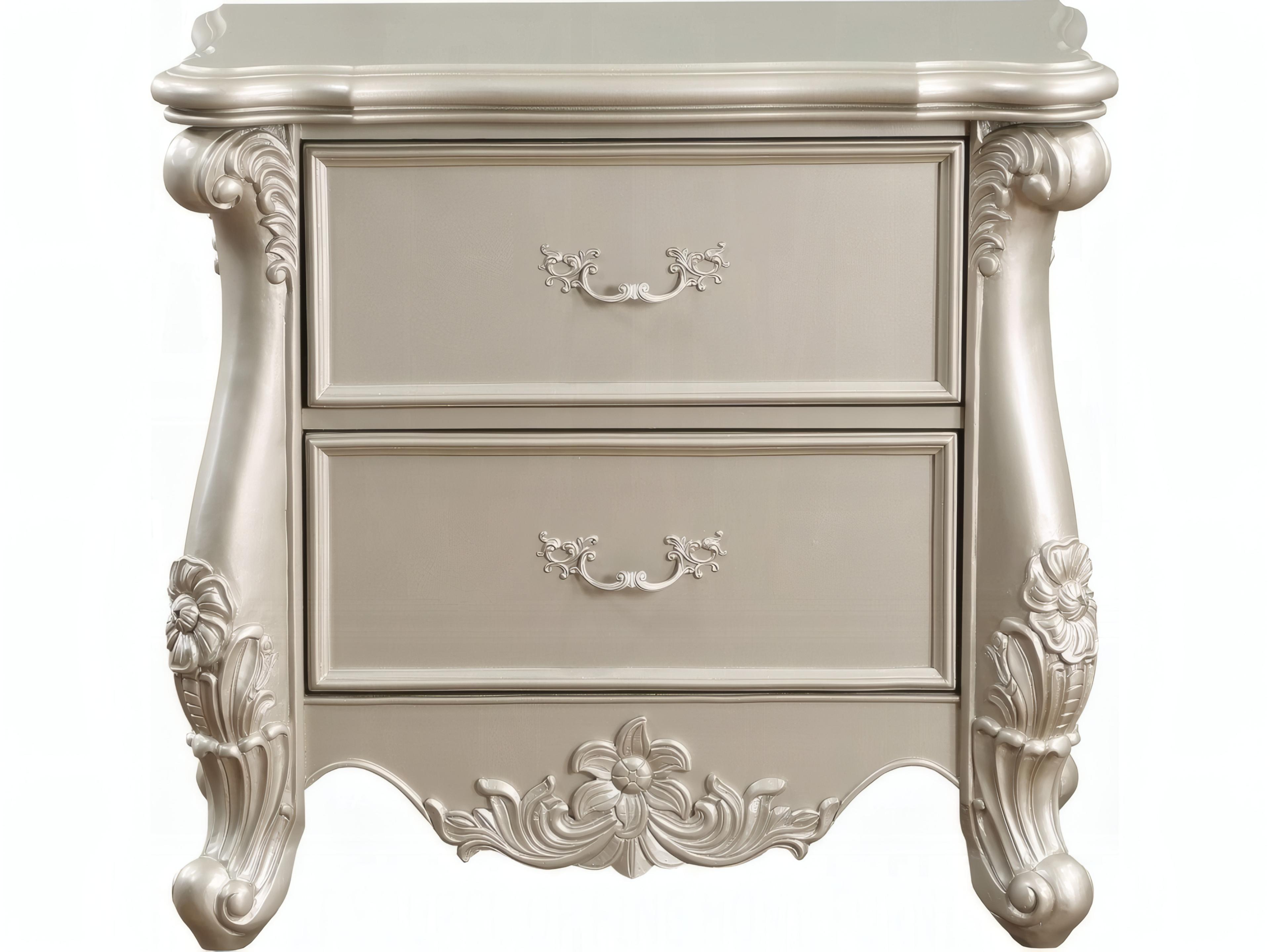 Bently 2-Drawers Hardwood Nightstand