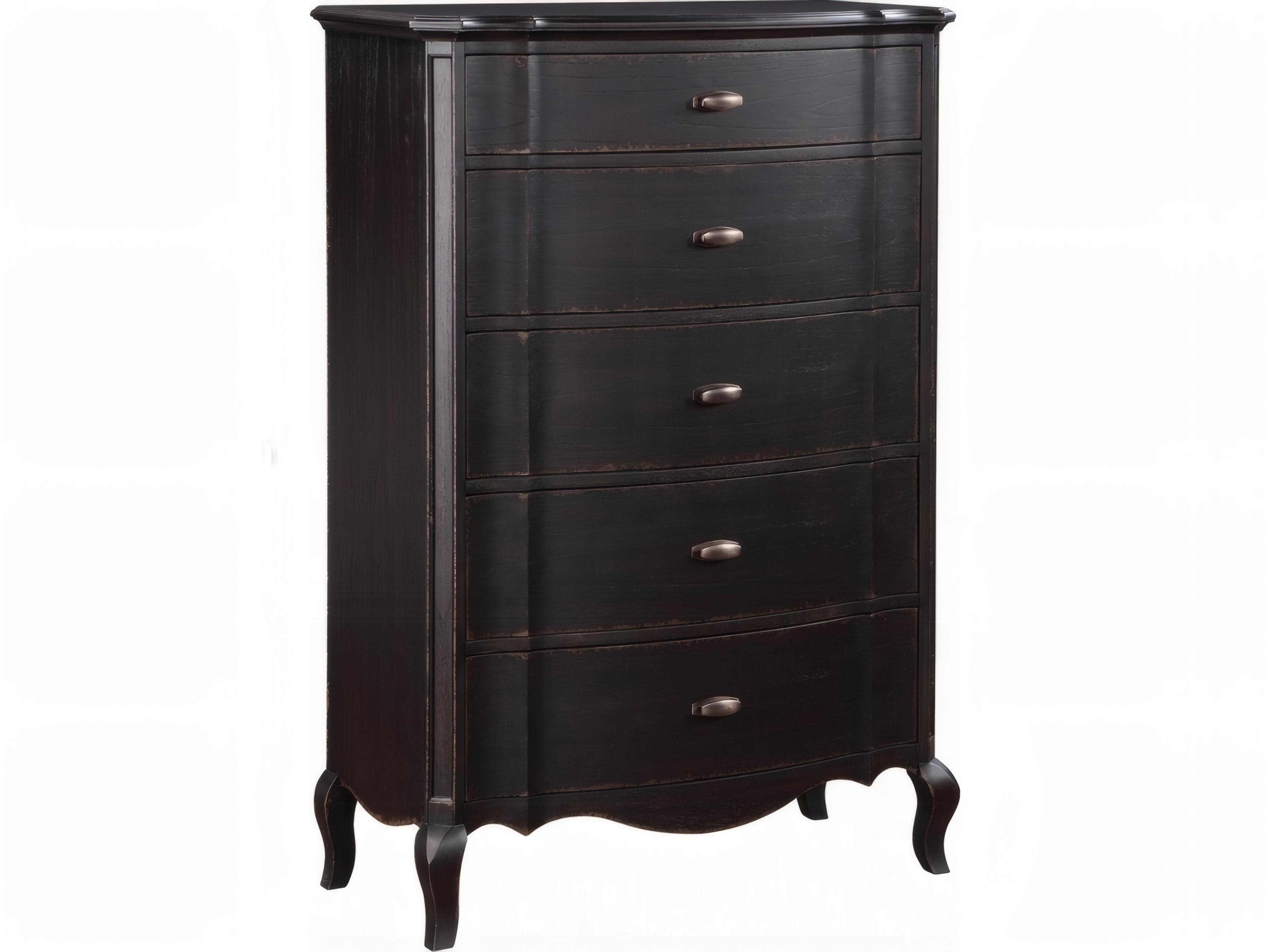 Chelmsford Black Antique Rubberwood Accent Chest