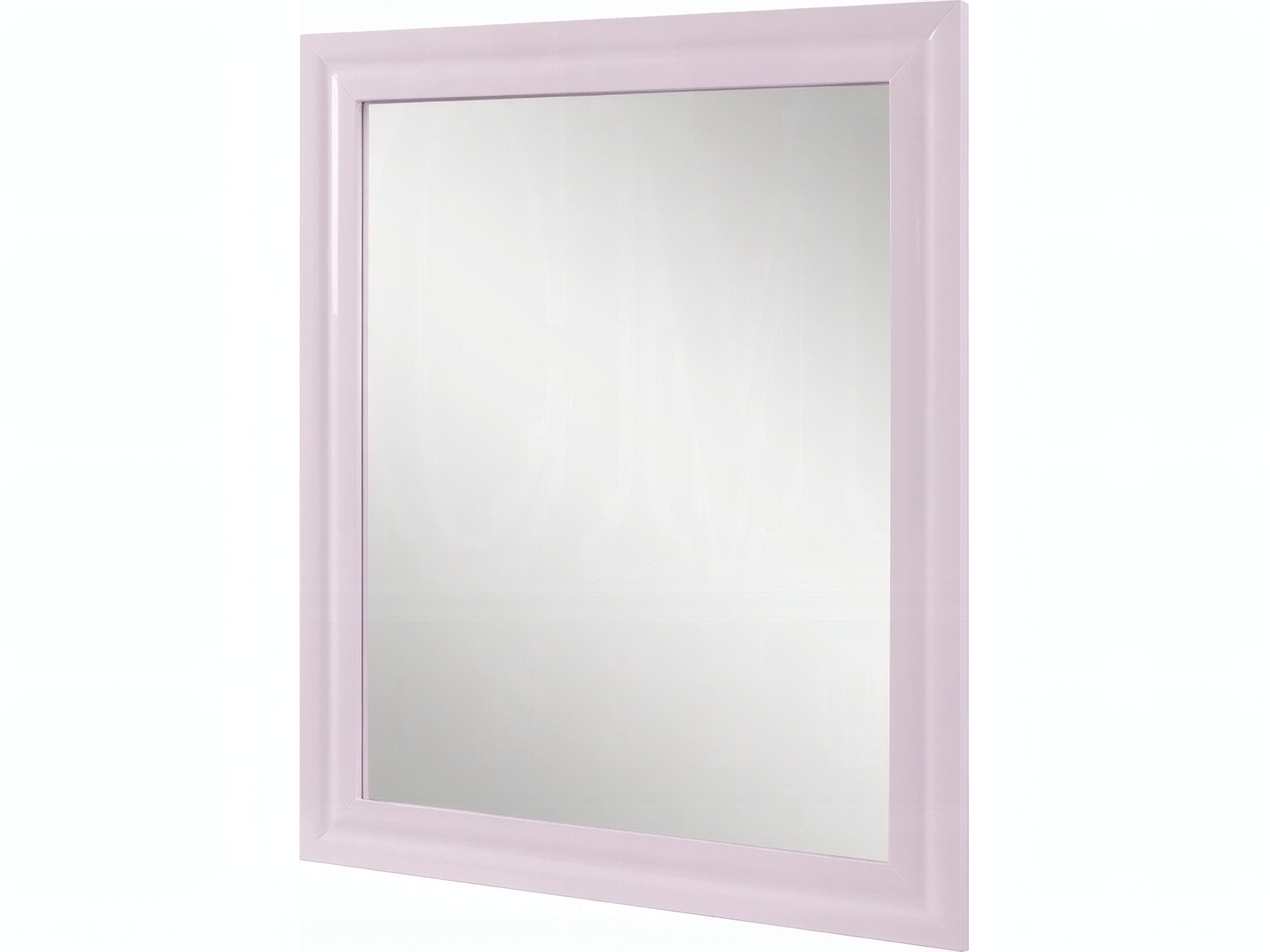 Gaines Pink High Gloss Rectangular Wall Mirror
