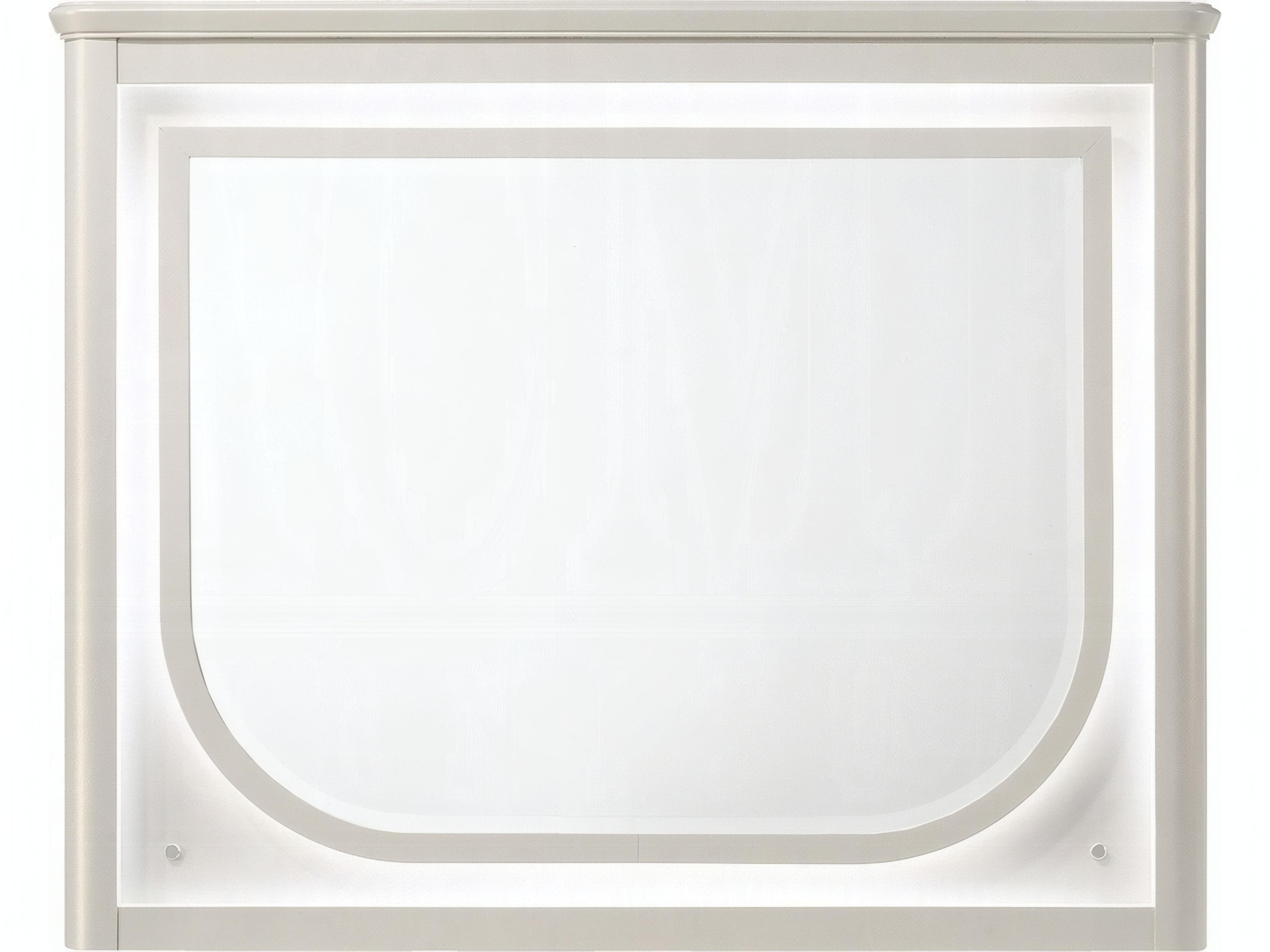 Laveda Pearl White Rectangular Wall Mirror