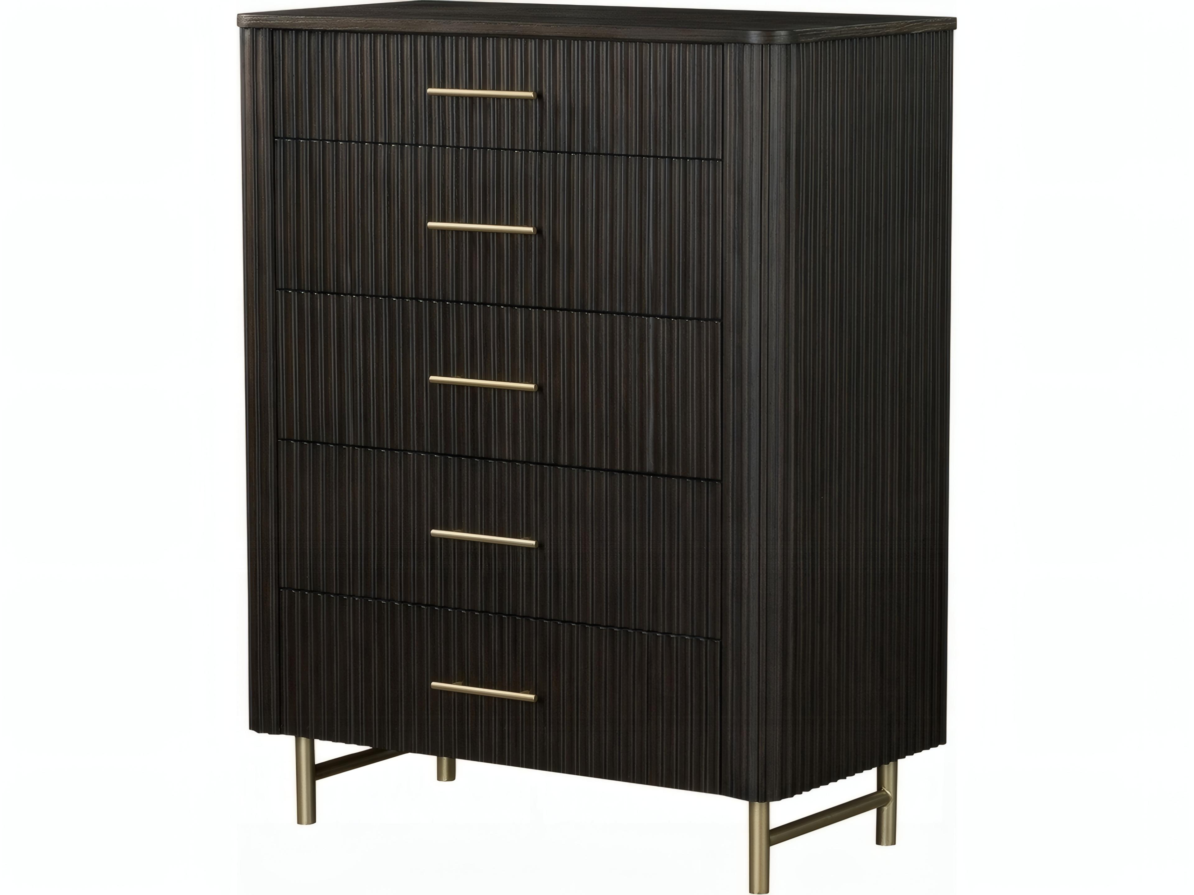 Clayten Espresso Brown Rubberwood Accent Chest