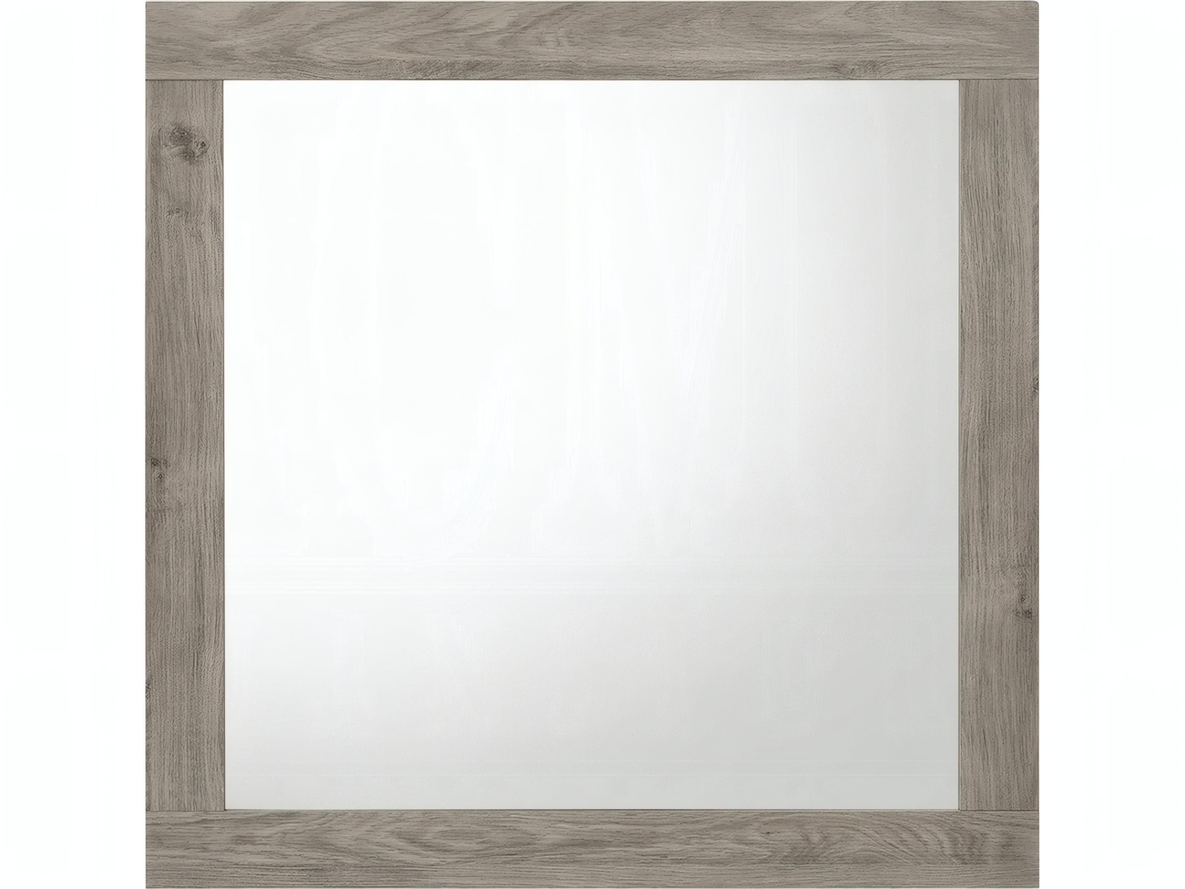 Mari Light Gray Square Wall Mirror