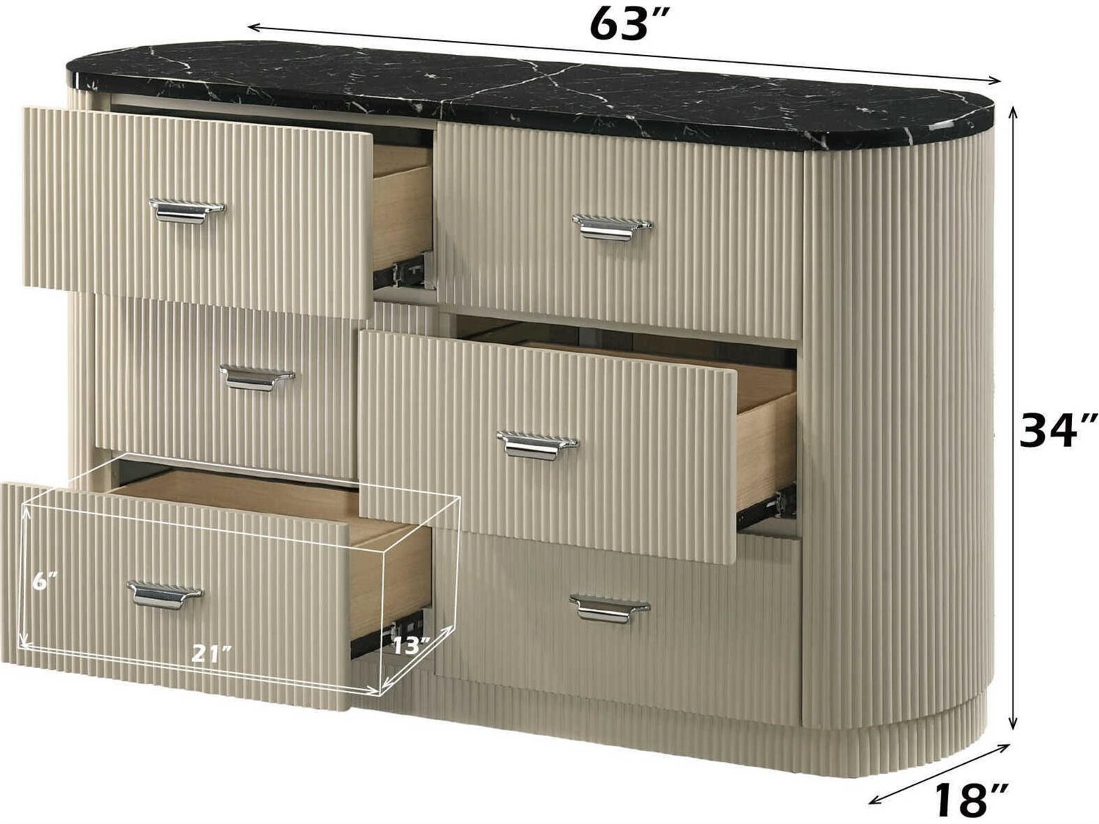 Travonte 6-Drawer Dresser - Thumbnail 4