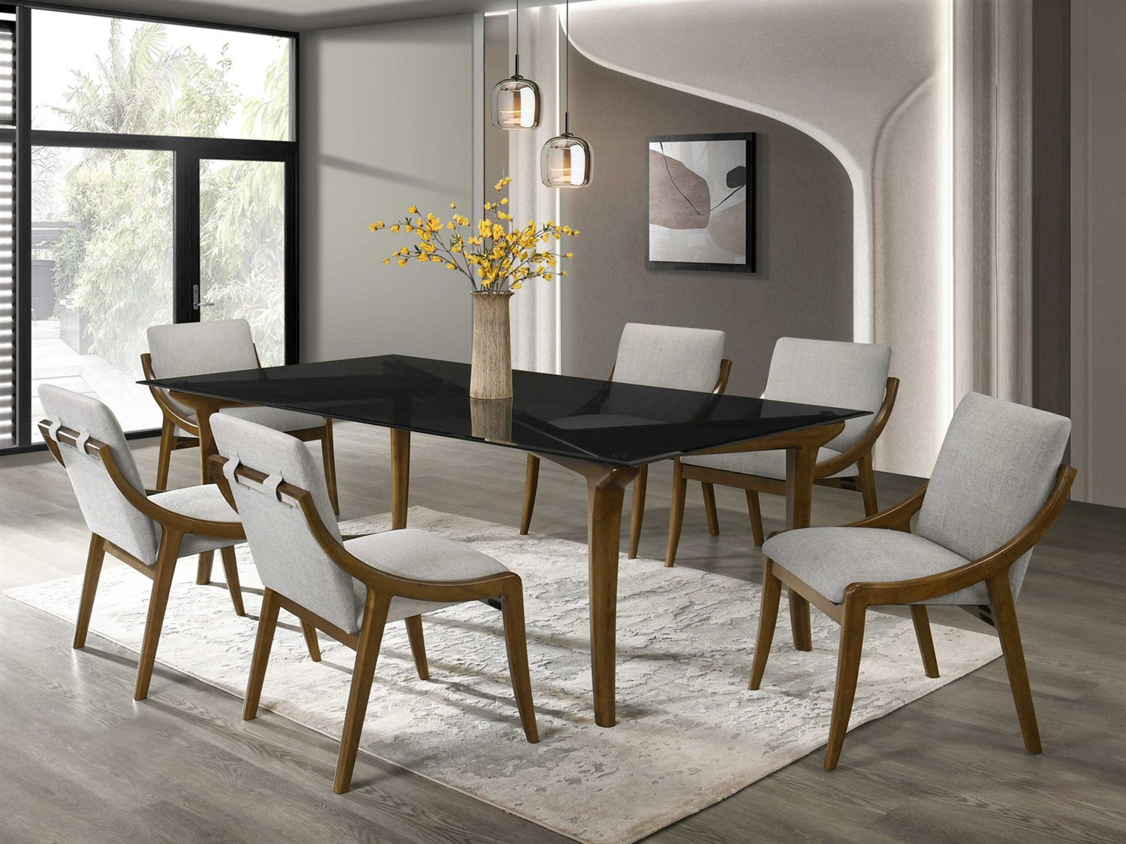 Danzel Oak Wood Dining Room Set