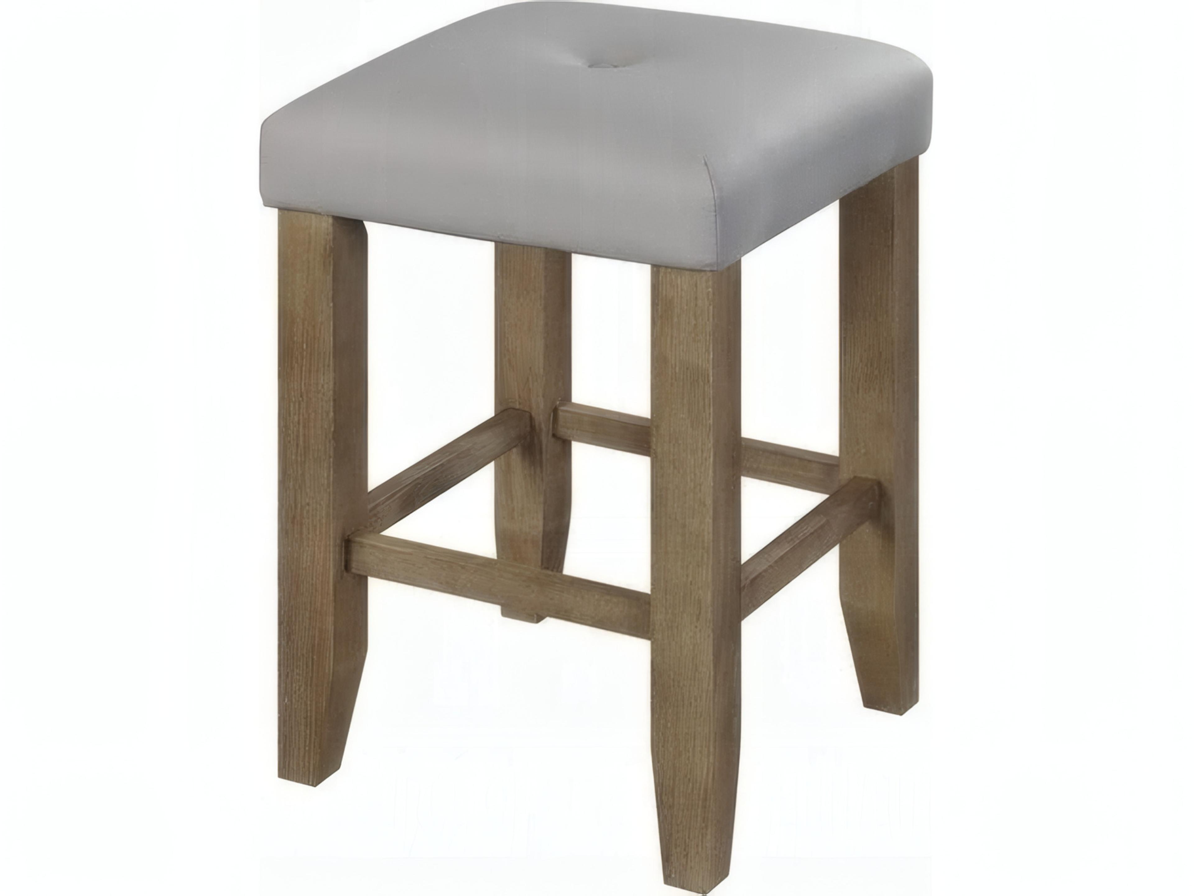 Charnell Gary Synthetic Leather Oak Faux Plywood Counter Stool