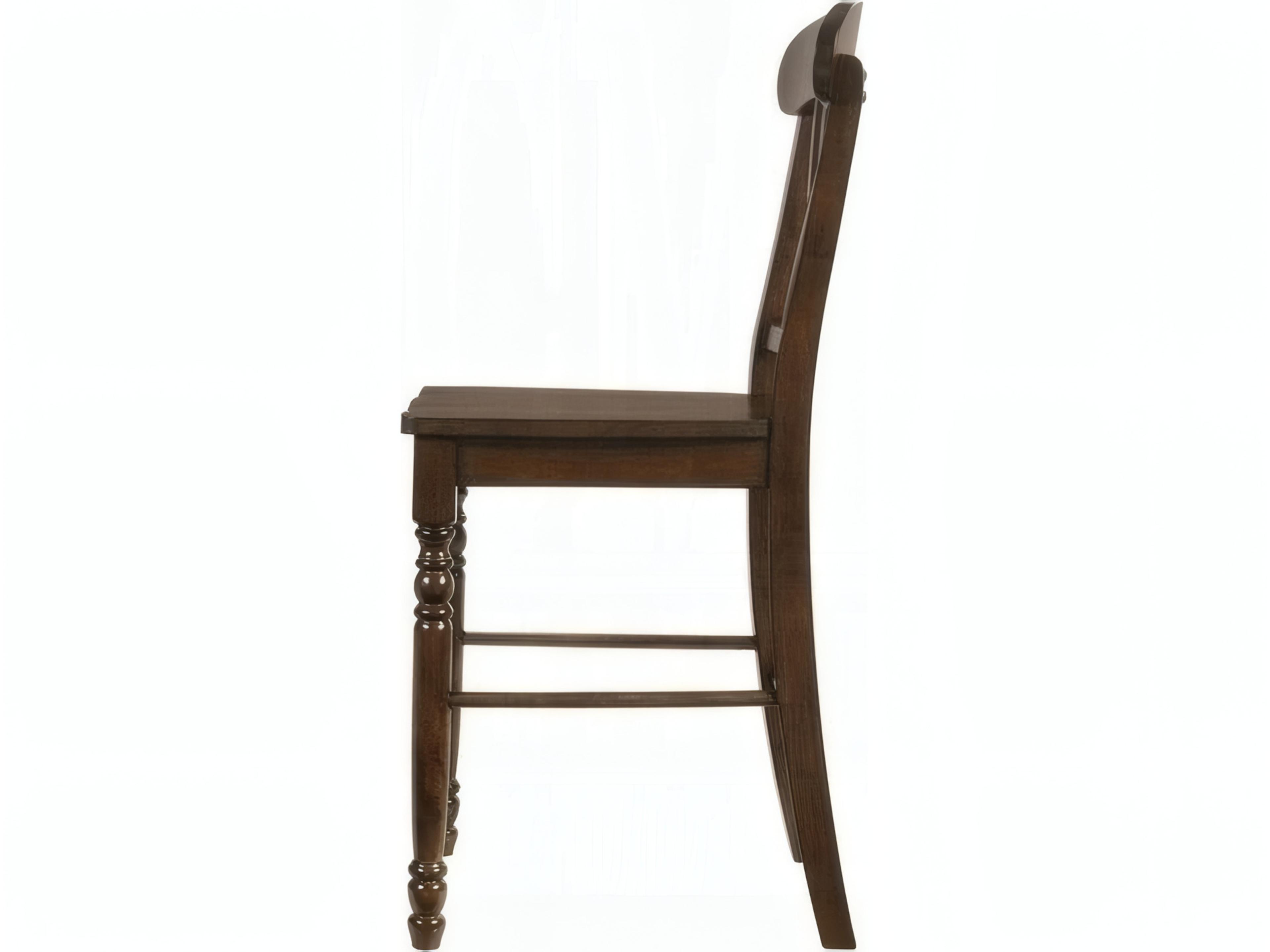 Acme Furniture Dylan Walnut Rubberwood Counter Stool