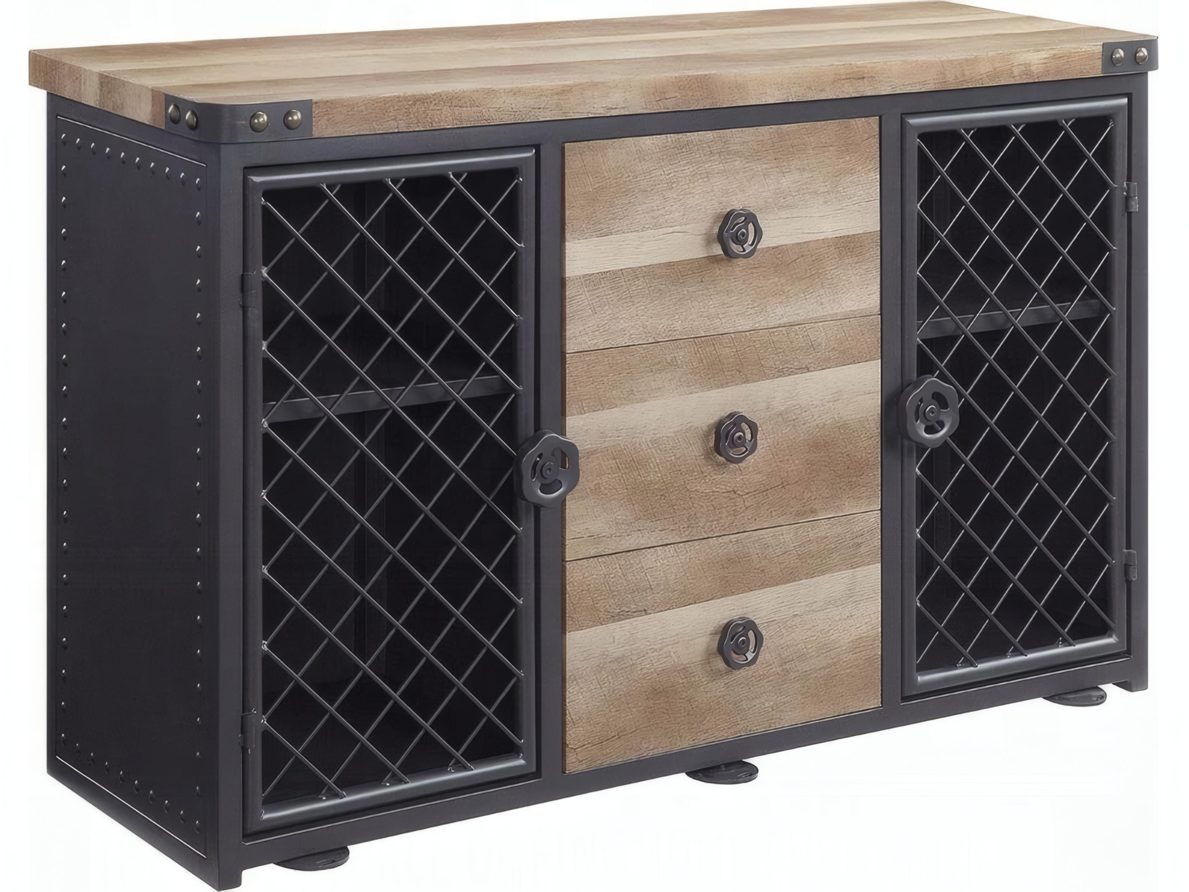 Edina 50" Oak Sandy Black Sideboard