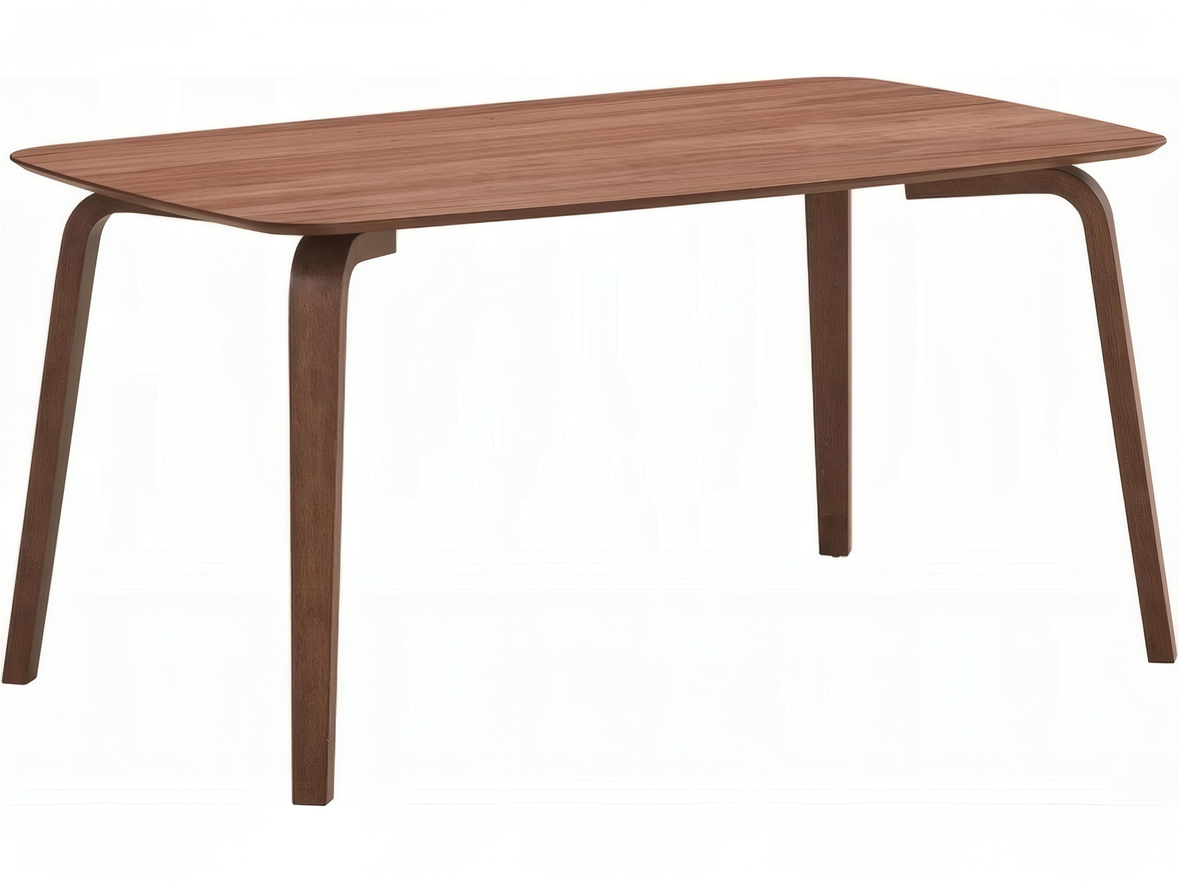 Casson Rectangular Wood Walnut Dining Table