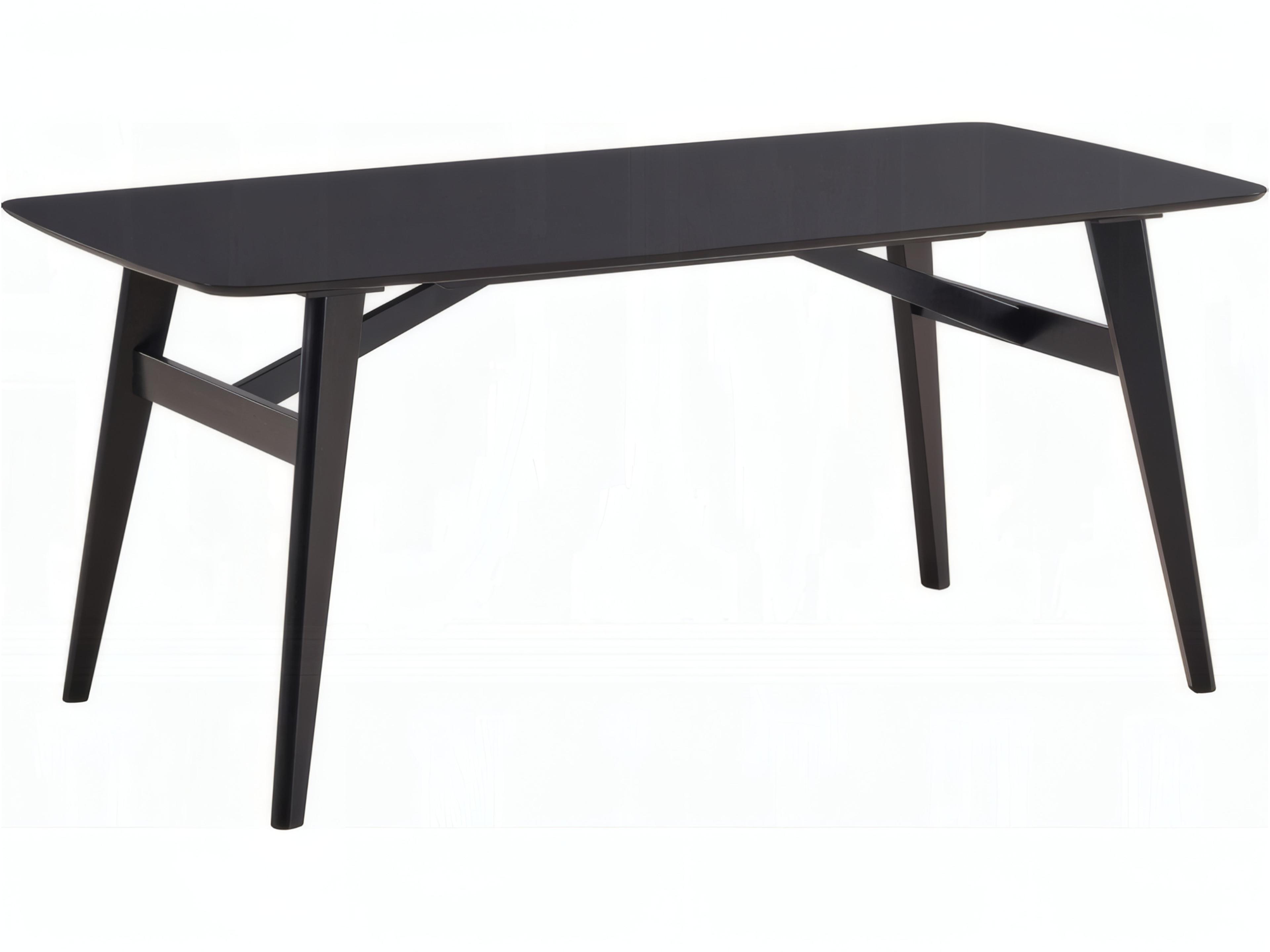 Eliora Rectangular Wood Black Dining Table