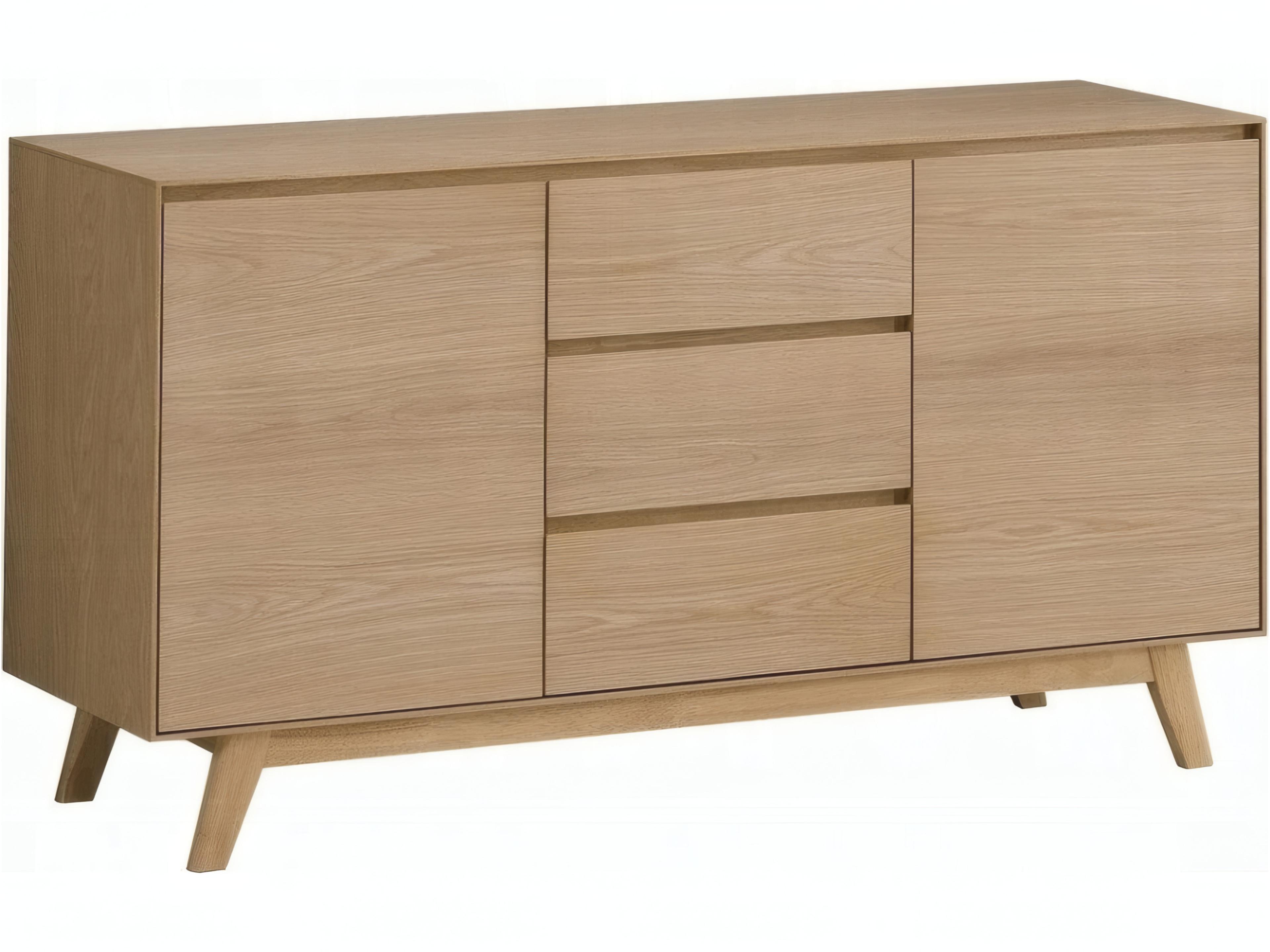 Kasem 55" Oak Wood Sideboard