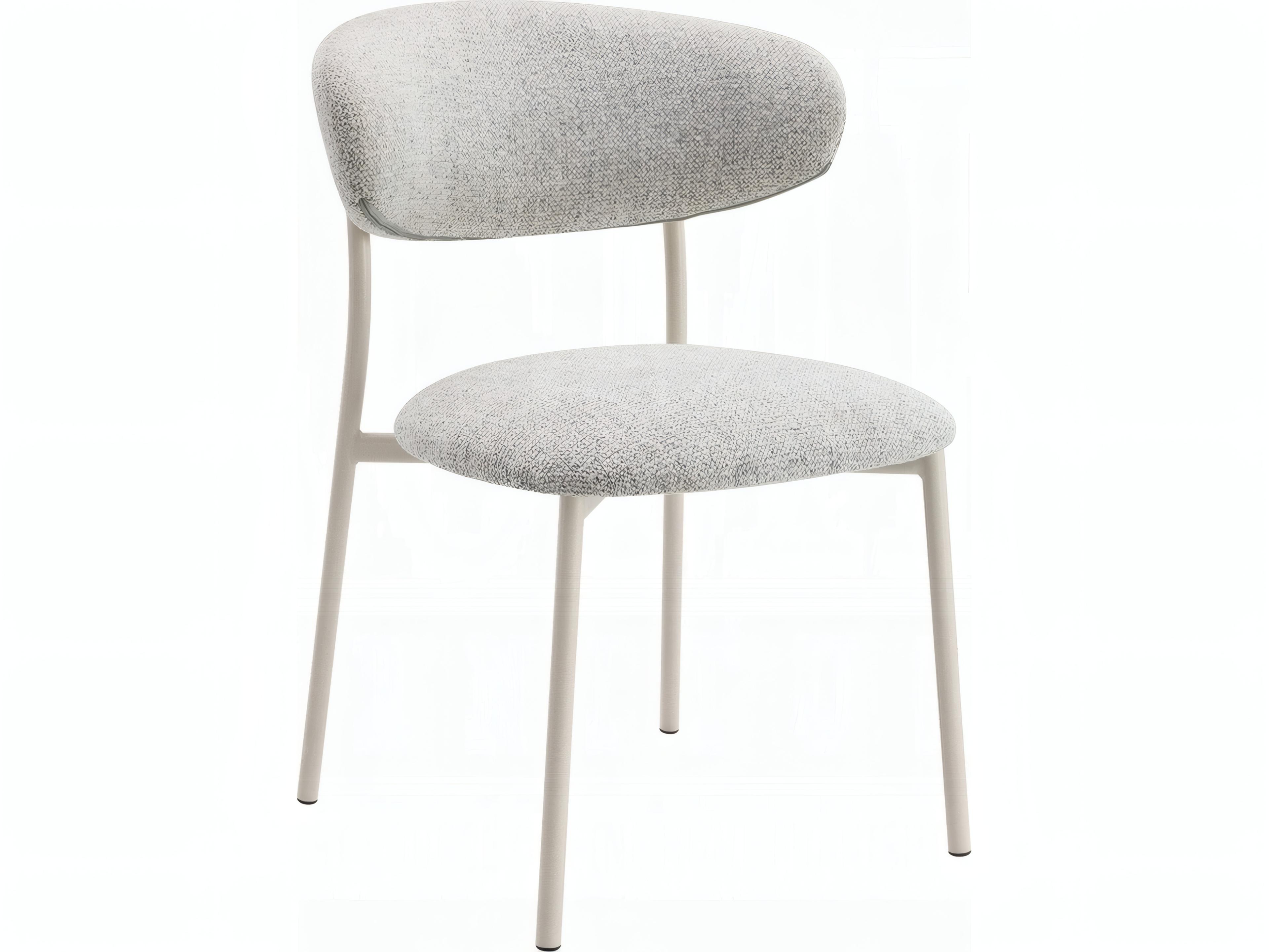 Acme Furniture Gray Upholstered Armless Dining Chair Set of 2