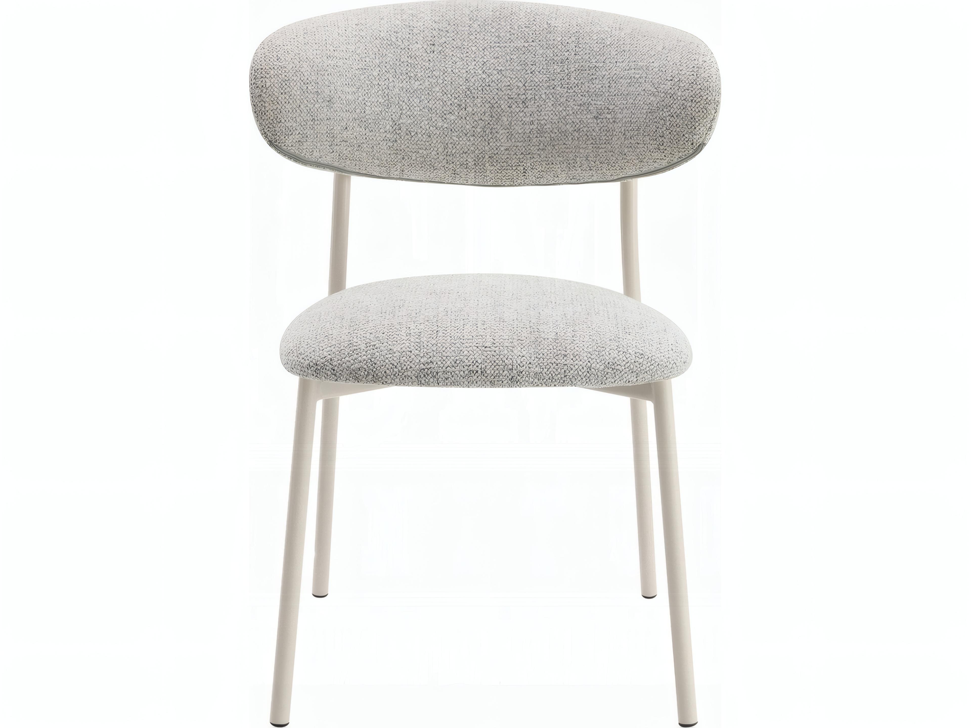 Acme Furniture Gray Upholstered Armless Dining Chair Set of 2