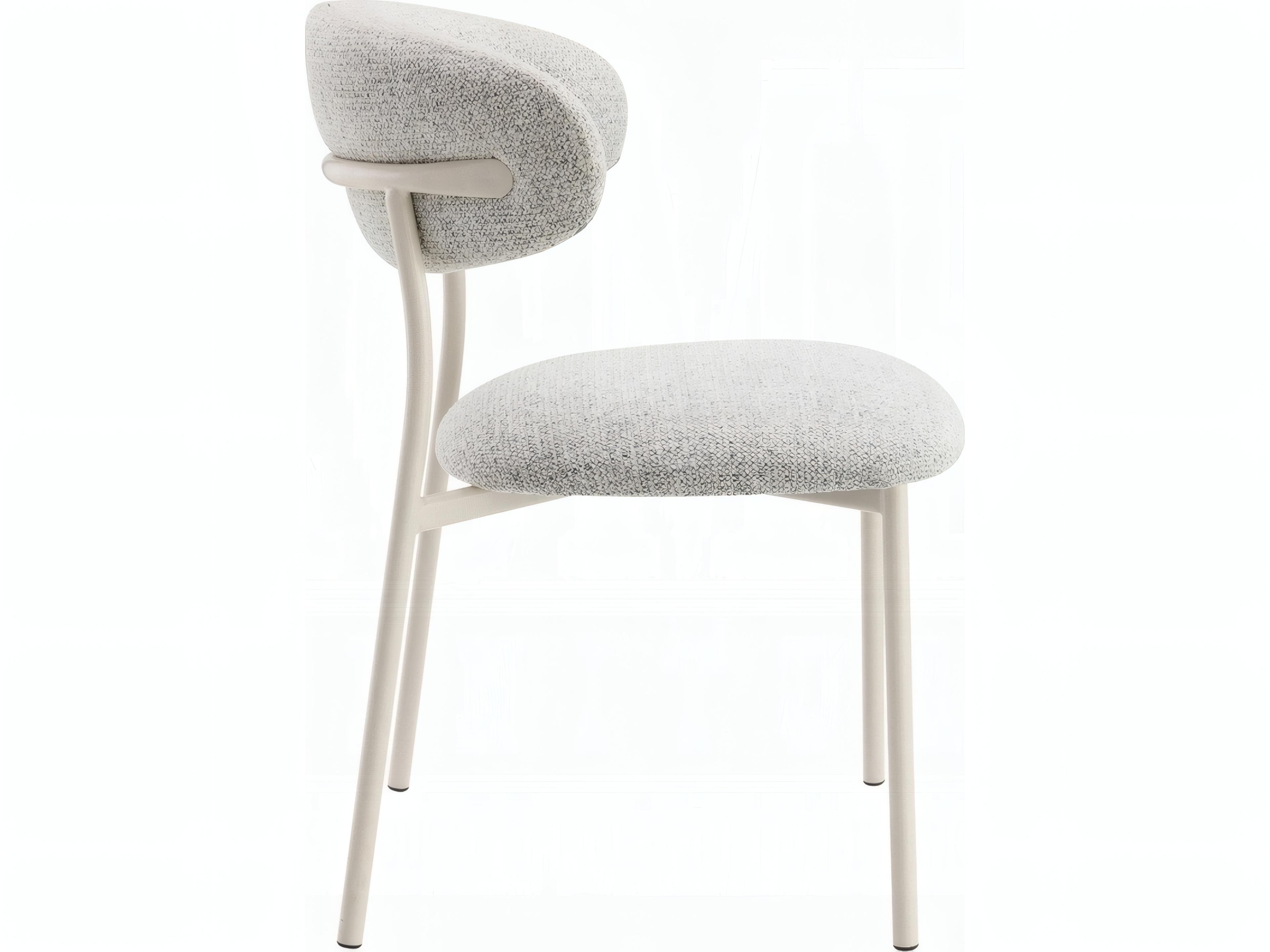 Acme Furniture Gray Upholstered Armless Dining Chair Set of 2