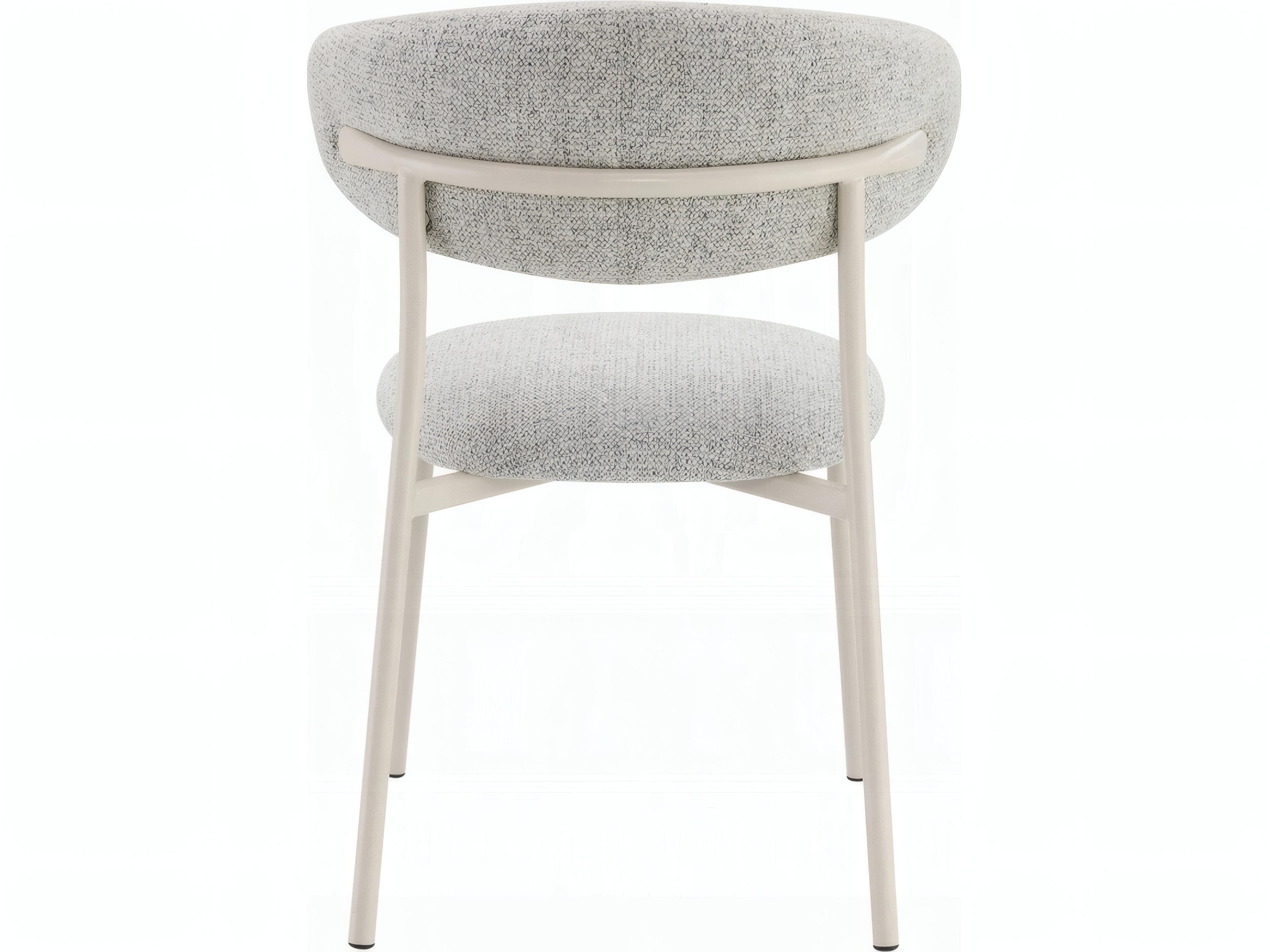 Acme Furniture Gray Upholstered Armless Dining Chair Set of 2