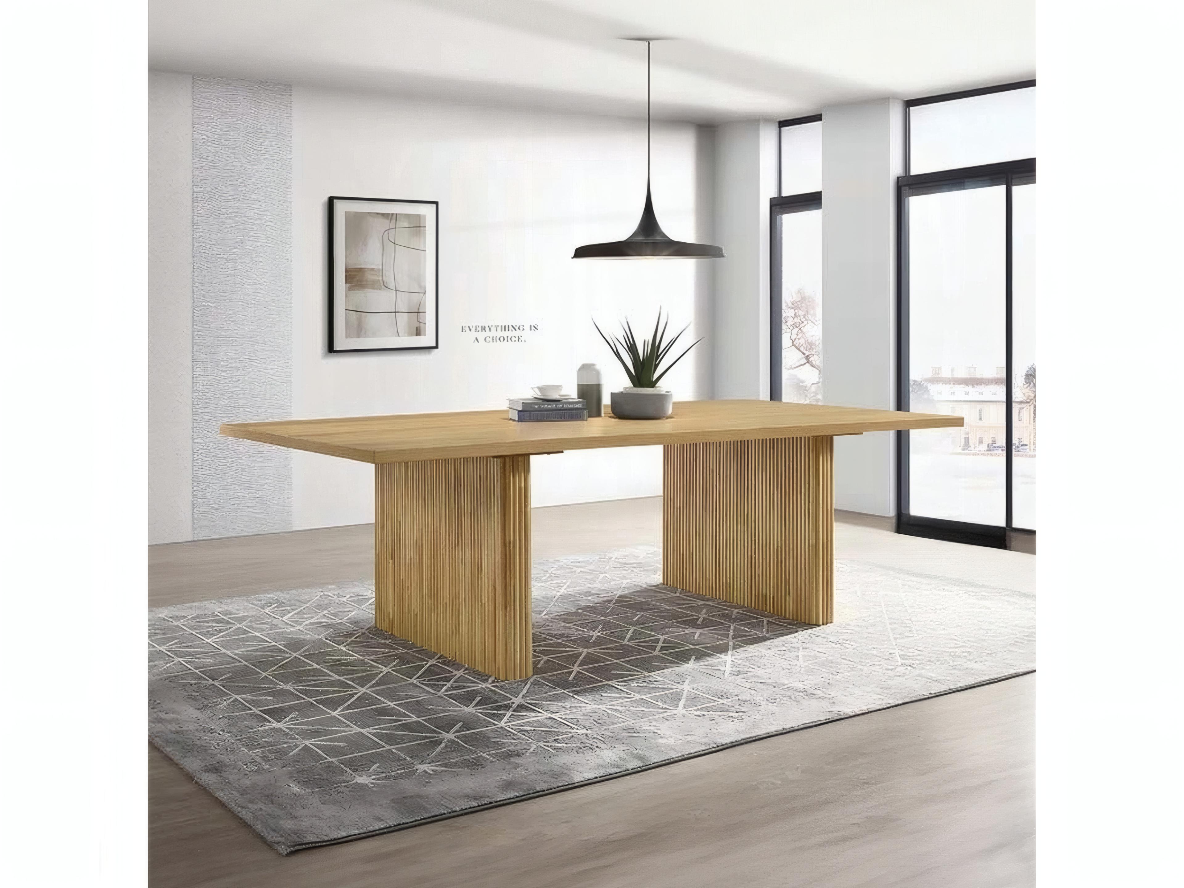 Acme Furniture Einar Rectangular Wood Natural Dining Table
