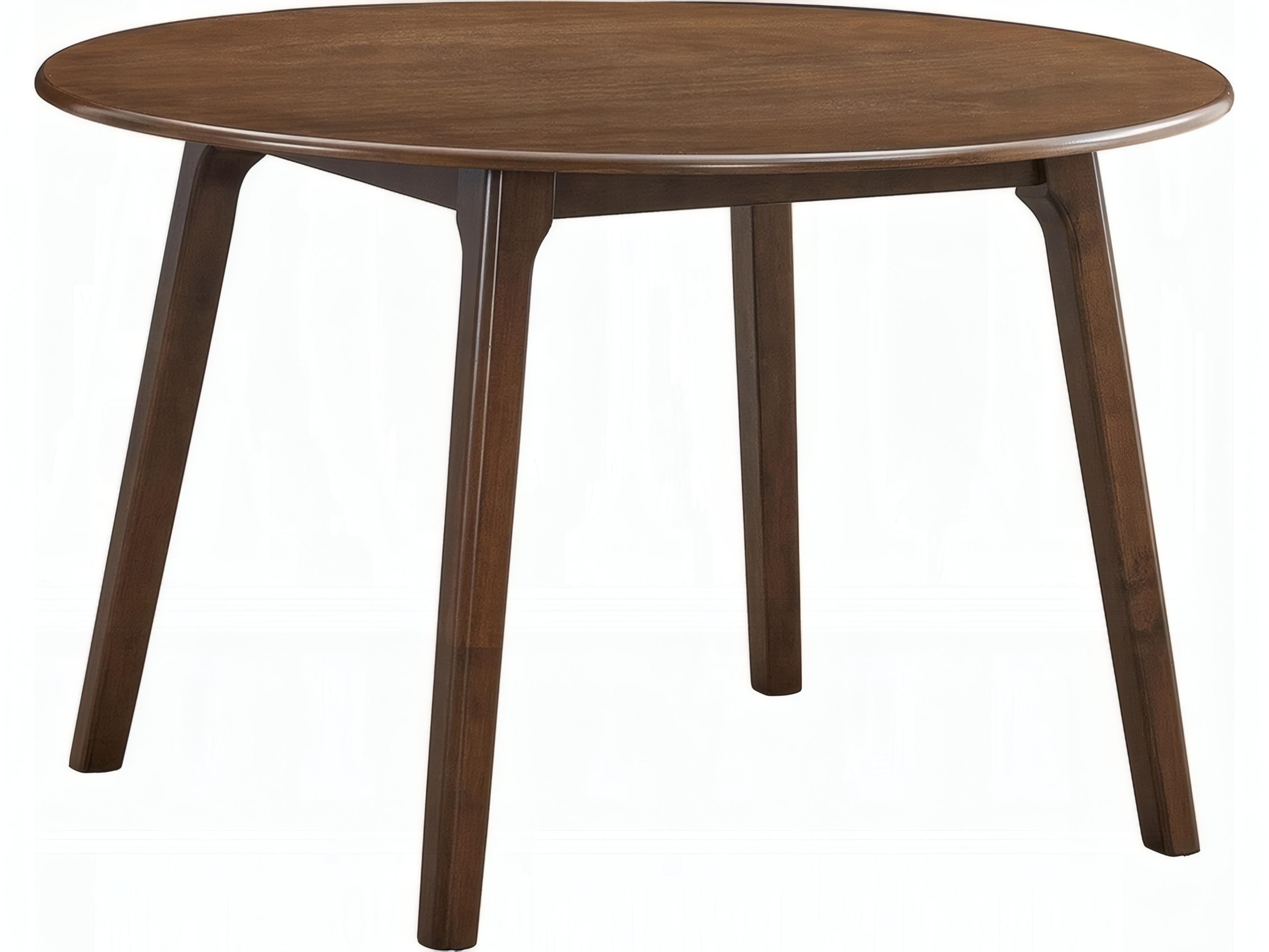 Keiki Round Wood Walnut Dining Table