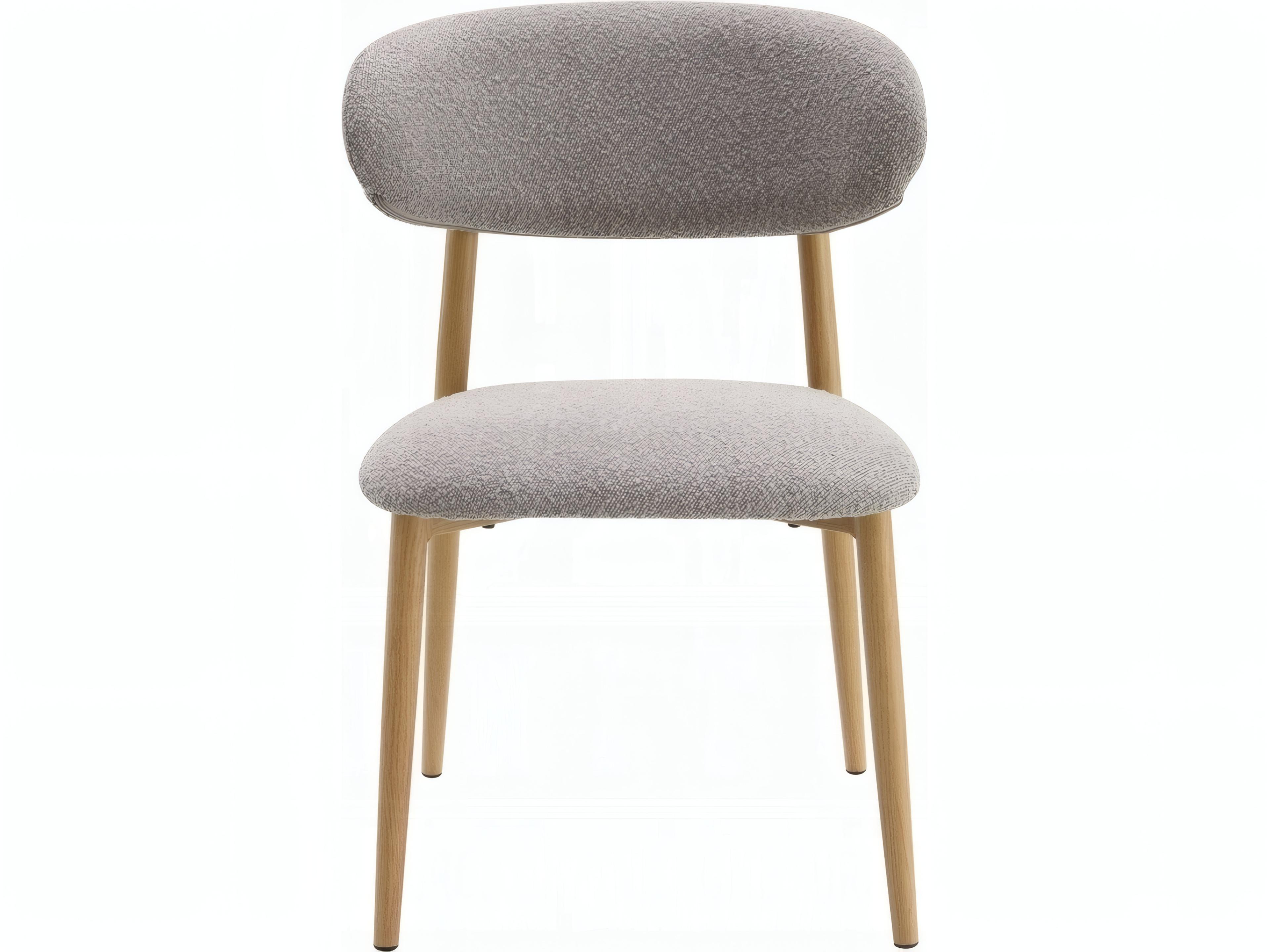 Kacey Gray Upholstered Armless Dining Chair Set of 2