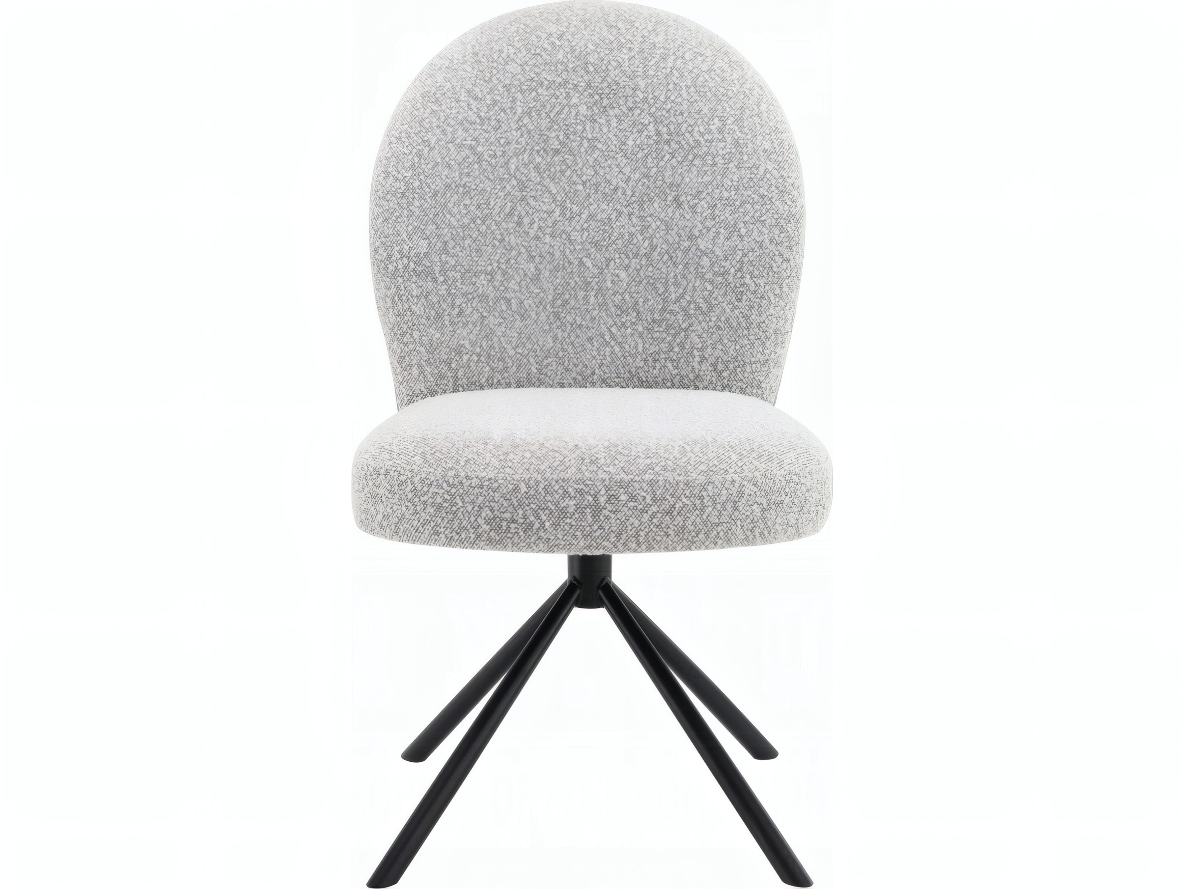 Lawton Black Upholstered Armless Dining Chair Set of 2