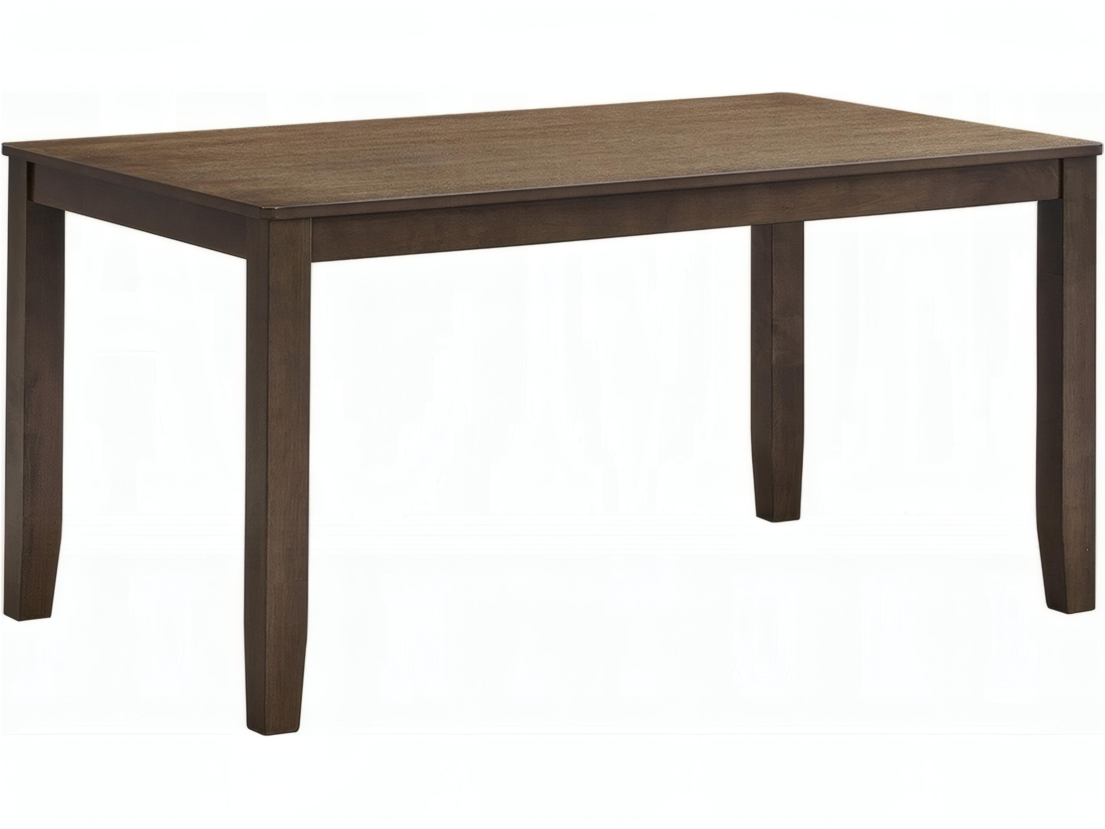 Damica Rectangular Wood Walnut Dining Table