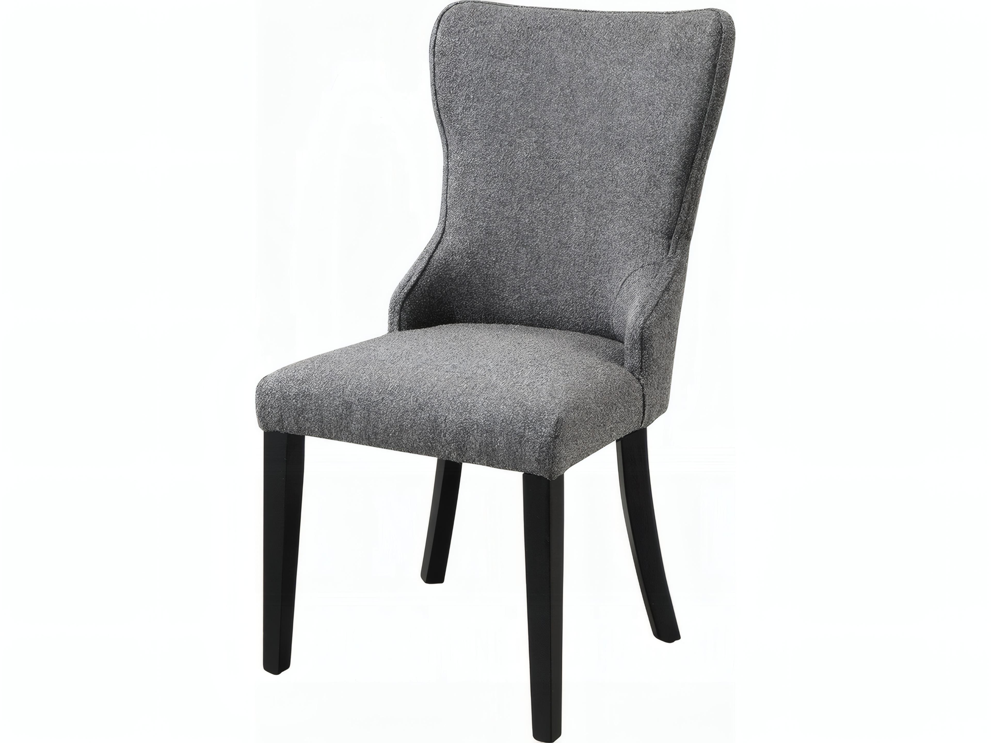 Marioly Gray Upholstered Armless Dining Chair Set of 2