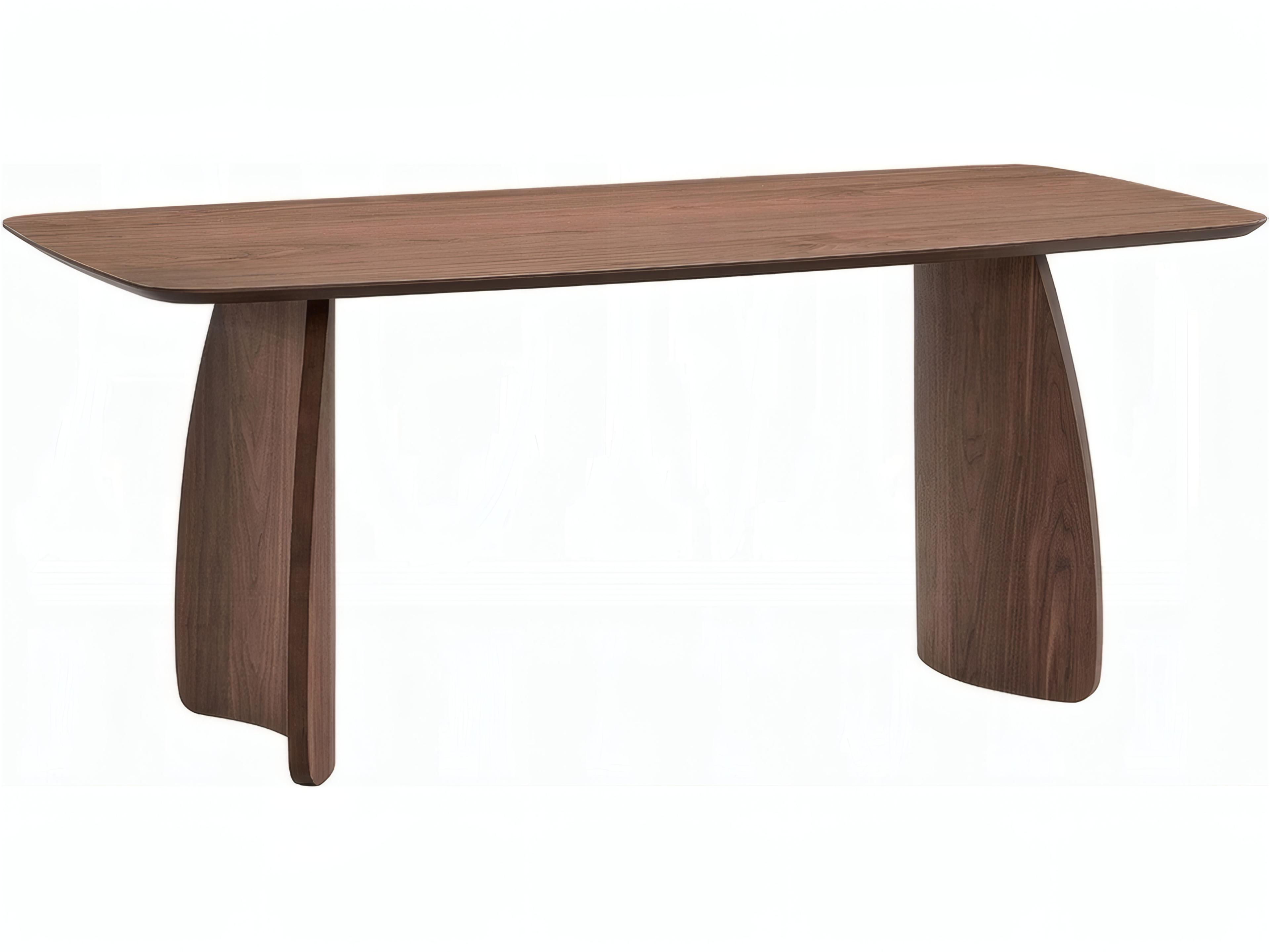 Hadasa Rectangular Wood Walnut Dining Table