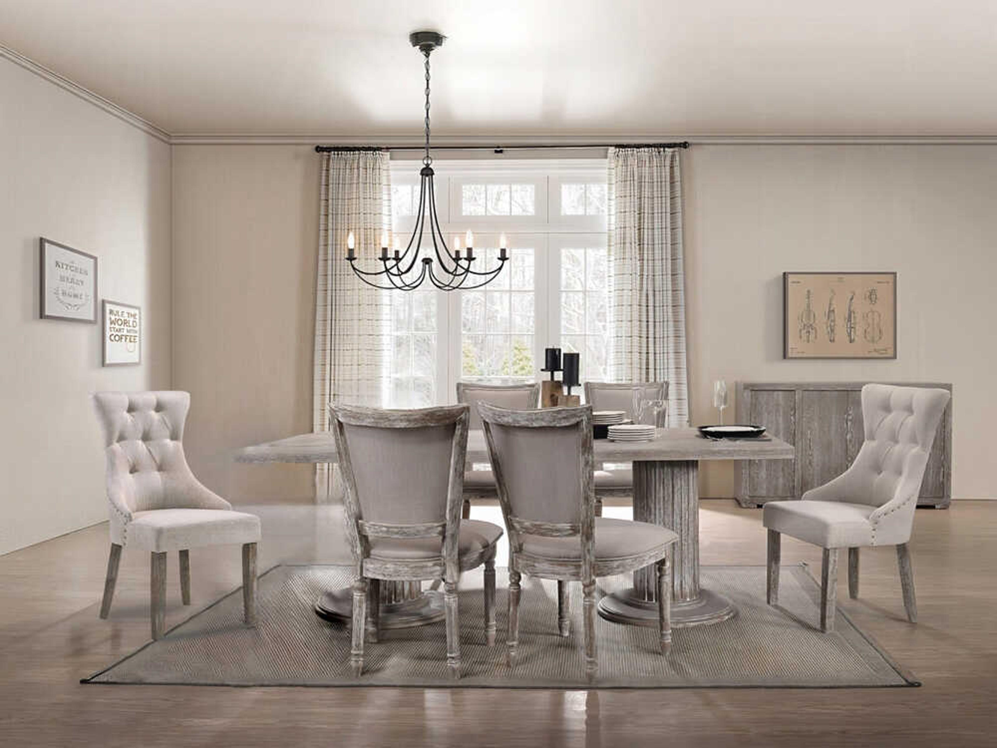 Gabrian Rubberwood Dining Room Set